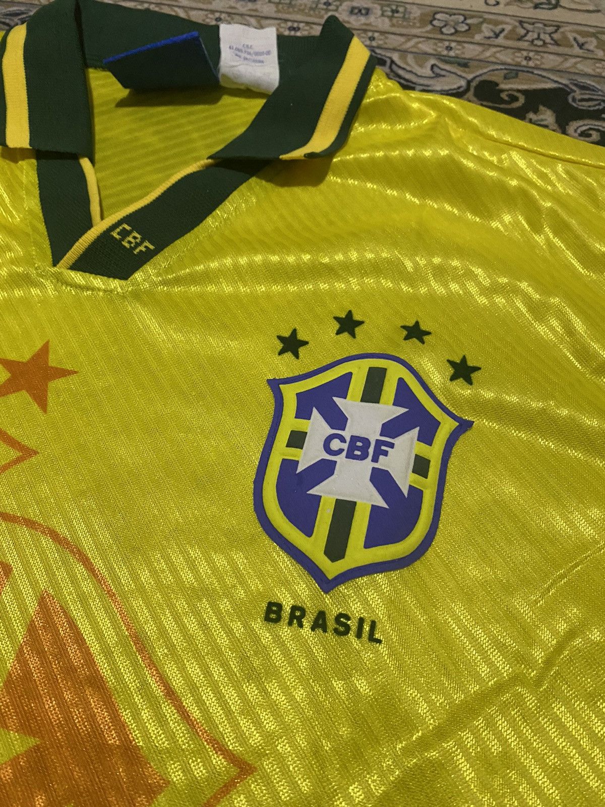 Penalty × Vintage GRAILED! 94’ Official Brazil Football Jersey Fullprint Size US M / EU 48-50 / 2 - 4 Thumbnail
