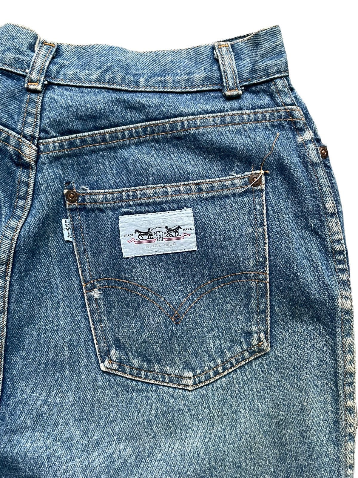 Levi's Vintage & Rare 70’s Levis White Tab Jeans Size US 30 / EU 46 - 9 Thumbnail