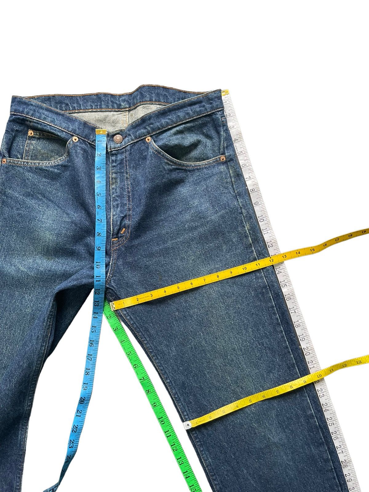 Levi's Vintage & Rare 1990 Levis 505 No Belt Loops Jeans Size US 34 / EU 50 - 20 Thumbnail