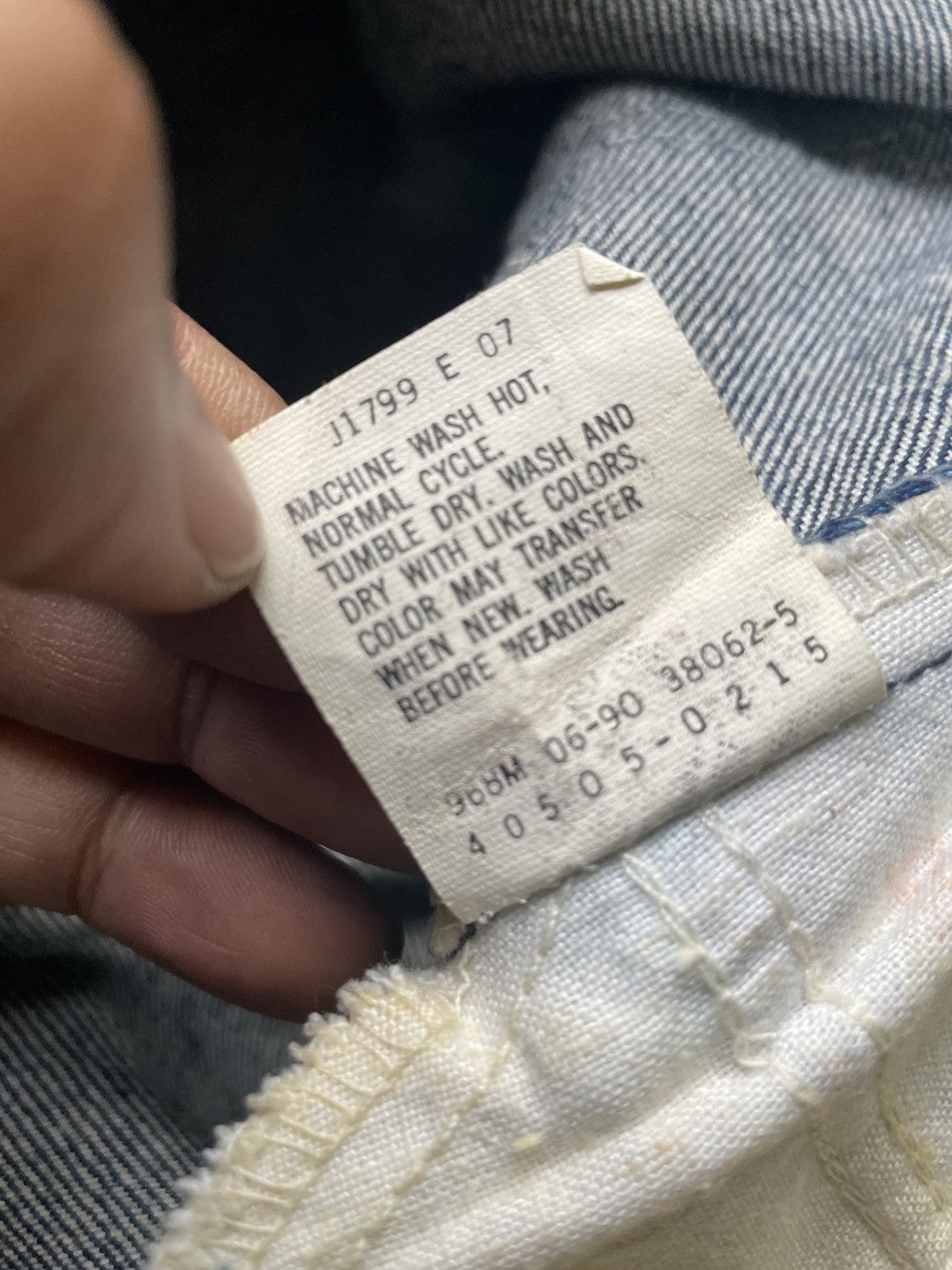 Levi's Vintage & Rare 1990 Levis 505 No Belt Loops Jeans Size US 34 / EU 50 - 12 Thumbnail