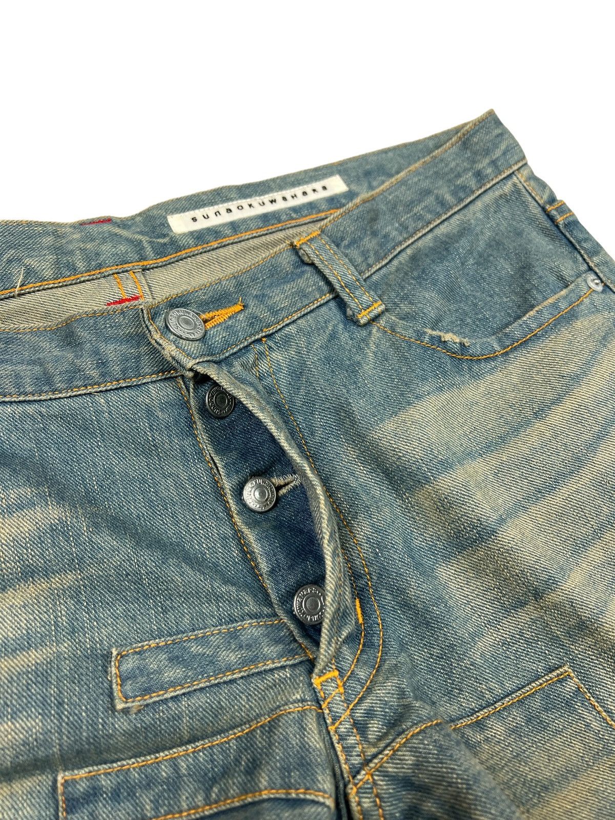 Issey Miyake Sunao Kuwahara Issey Miyake Reconstruct Multifabric Denim Size US 34 / EU 50 - 12 Thumbnail