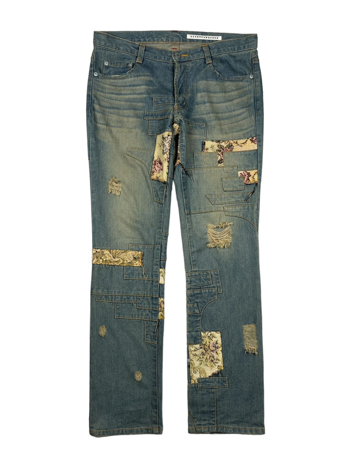 Issey Miyake Sunao Kuwahara Issey Miyake Reconstruct Multifabric Denim Size US 34 / EU 50 - 1 Thumbnail