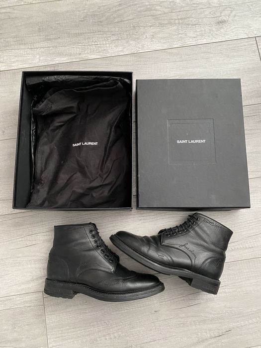 Saint laurent outlet william boots