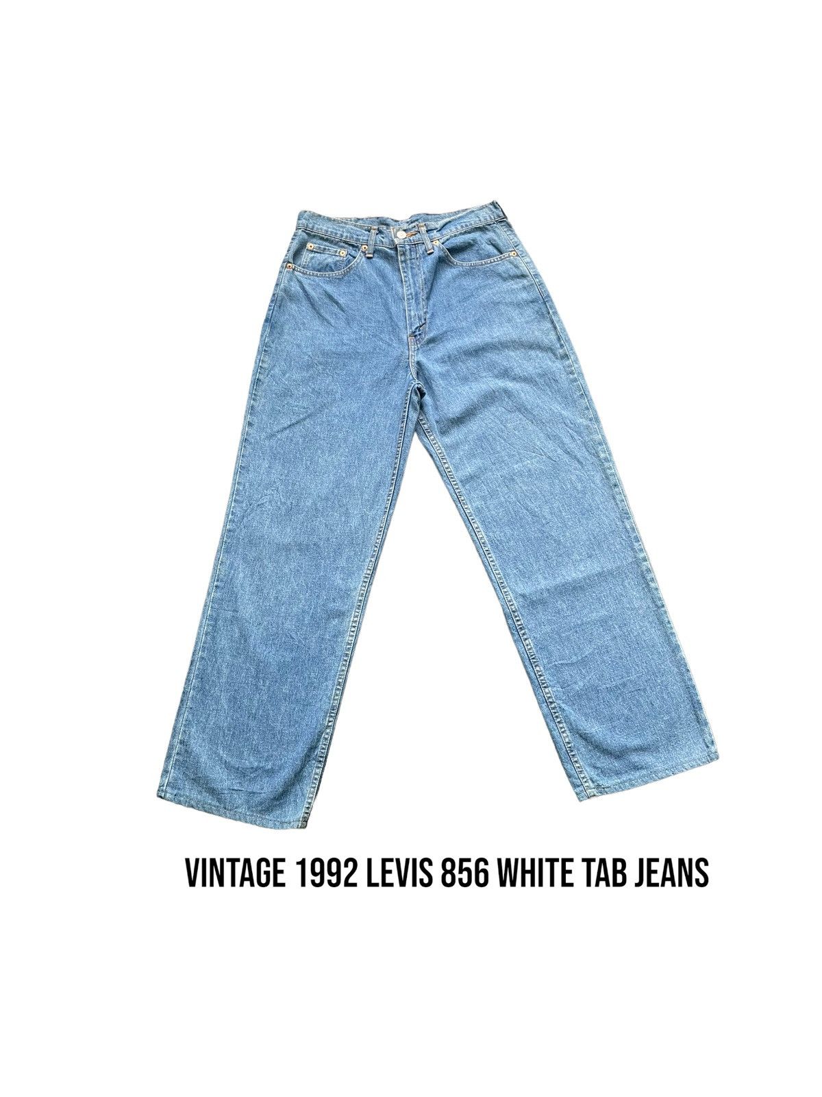 Levi's Vintage & Rare 1992 Levis 856 White Tab Jeans Size US 32 / EU 48 - 1 Thumbnail