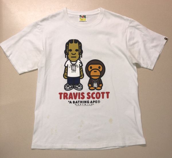 Travis scott outlet bape shirt