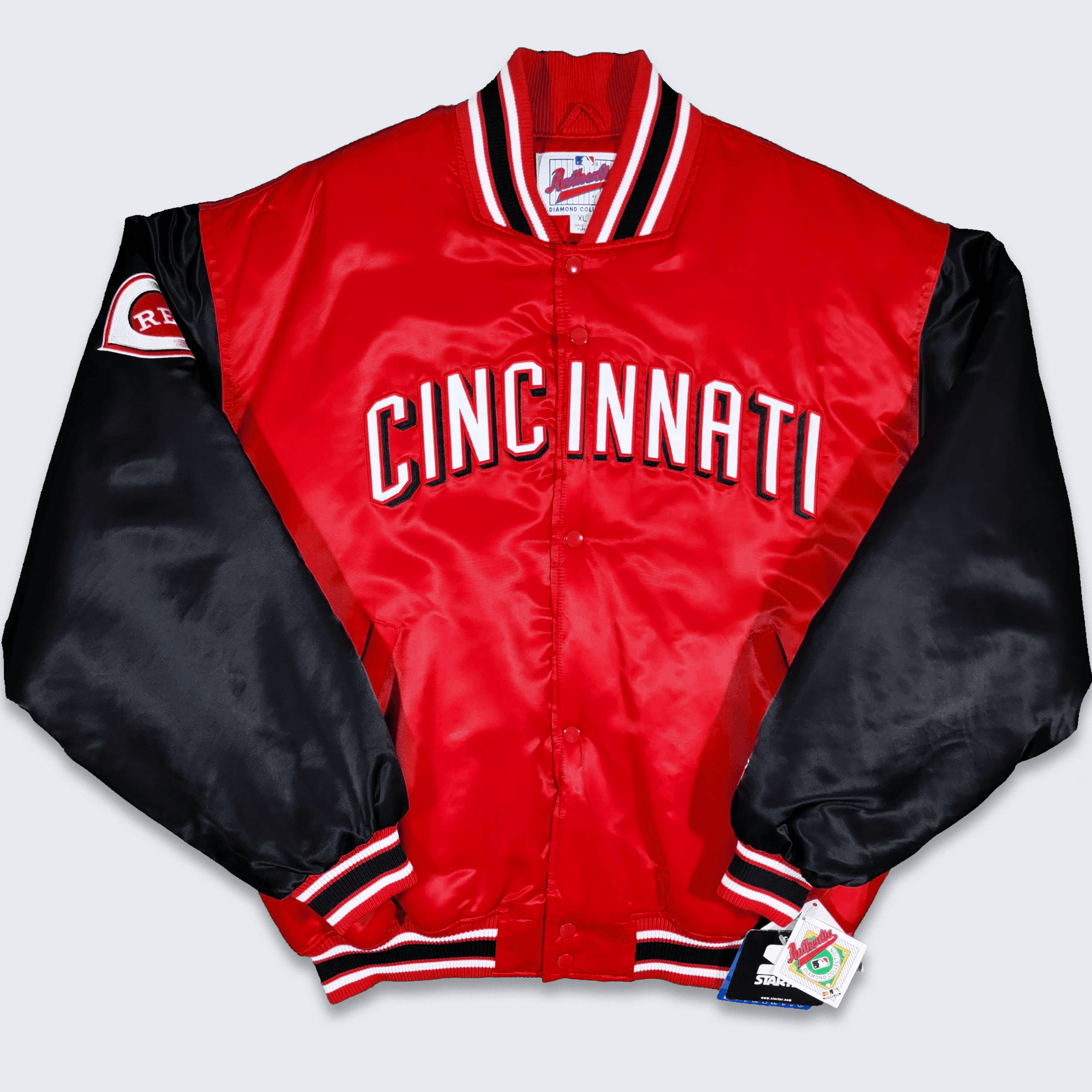 Cincinnati Bengals Vintage 80s Starter Satin Bomber Jacket 