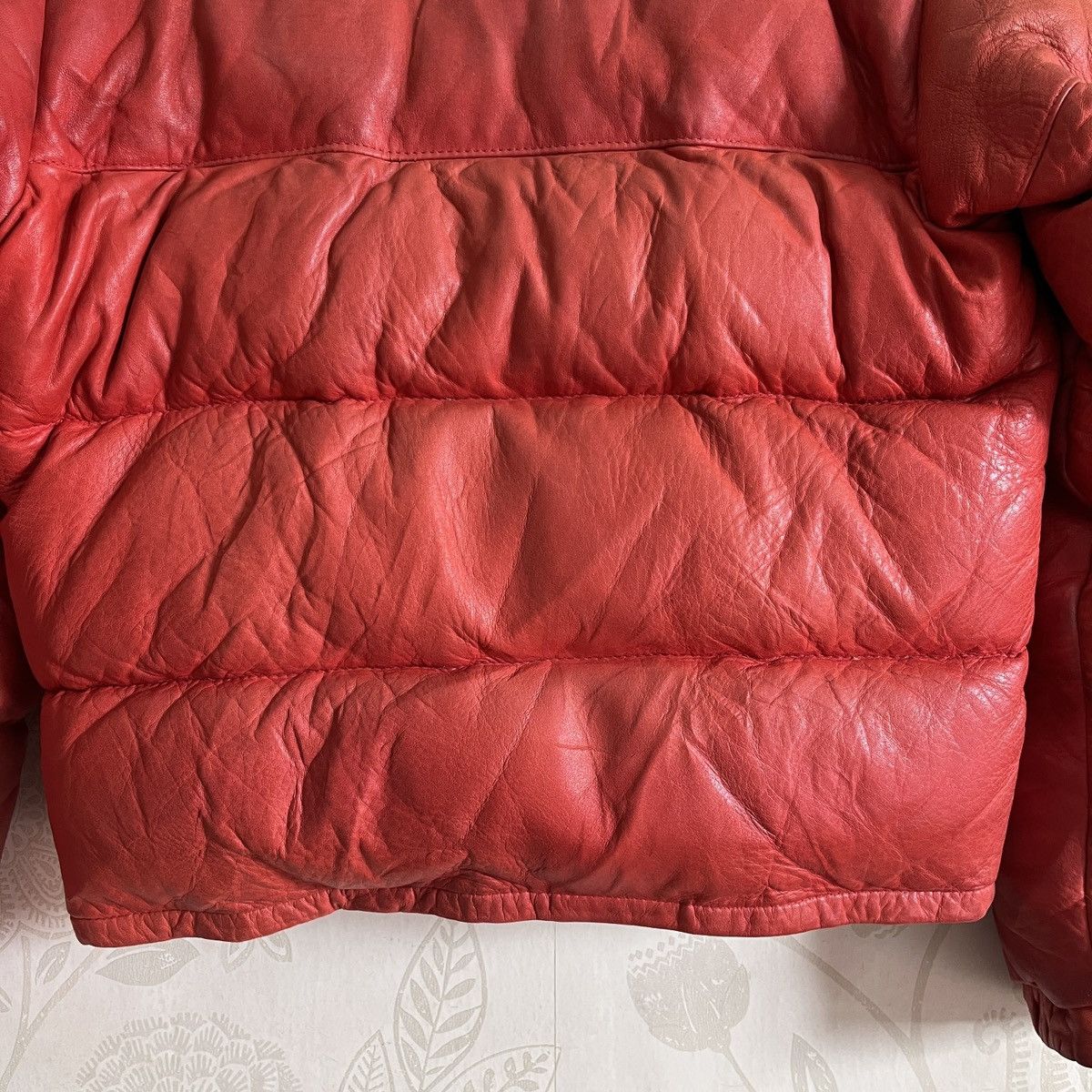 Genuine Leather × Schott × Vintage Vintage Schott Puffer Down Sheepskin Leather Jacket Goose Size US M / EU 48-50 / 2 - 12 Thumbnail