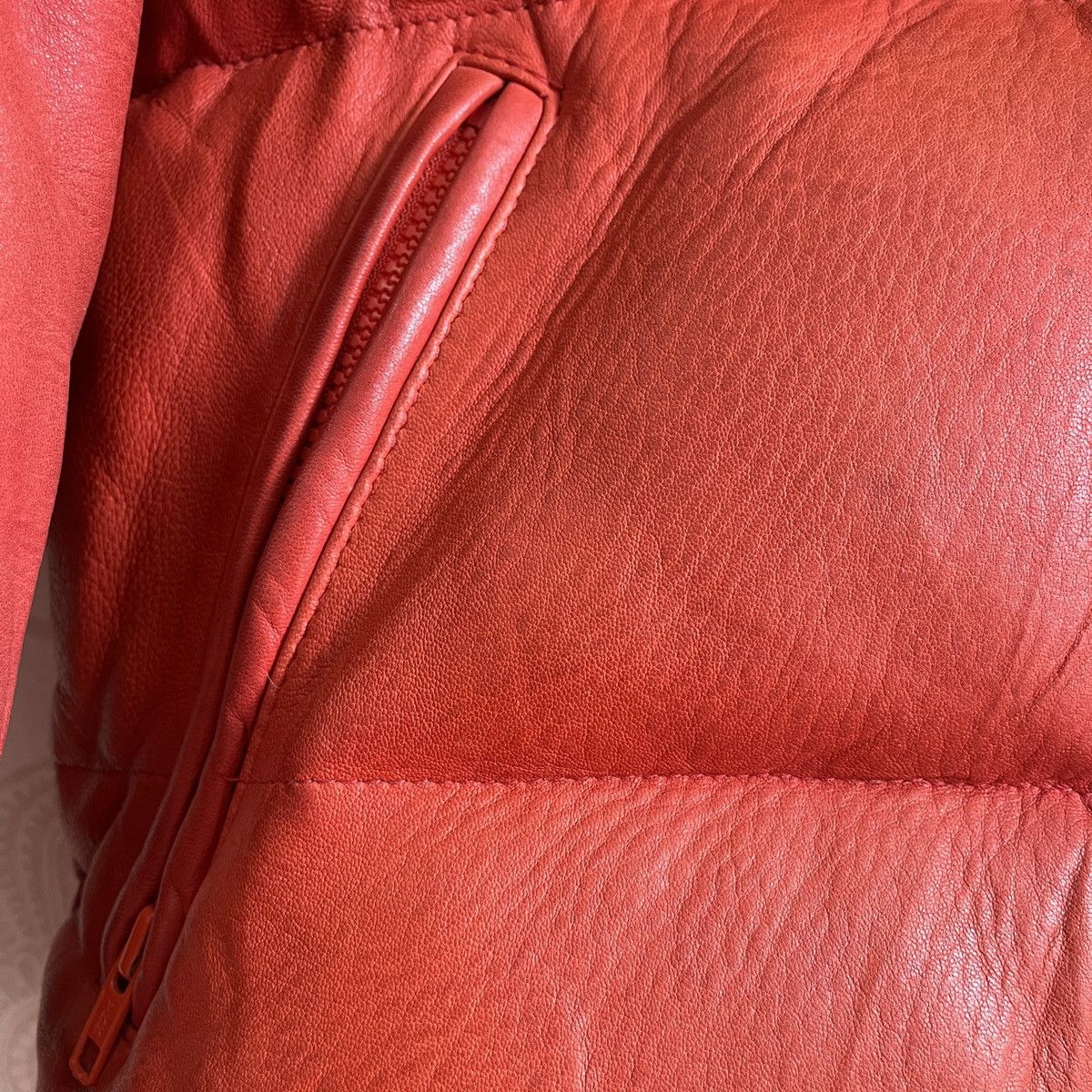 Genuine Leather × Schott × Vintage Vintage Schott Puffer Down Sheepskin Leather Jacket Goose Size US M / EU 48-50 / 2 - 10 Thumbnail