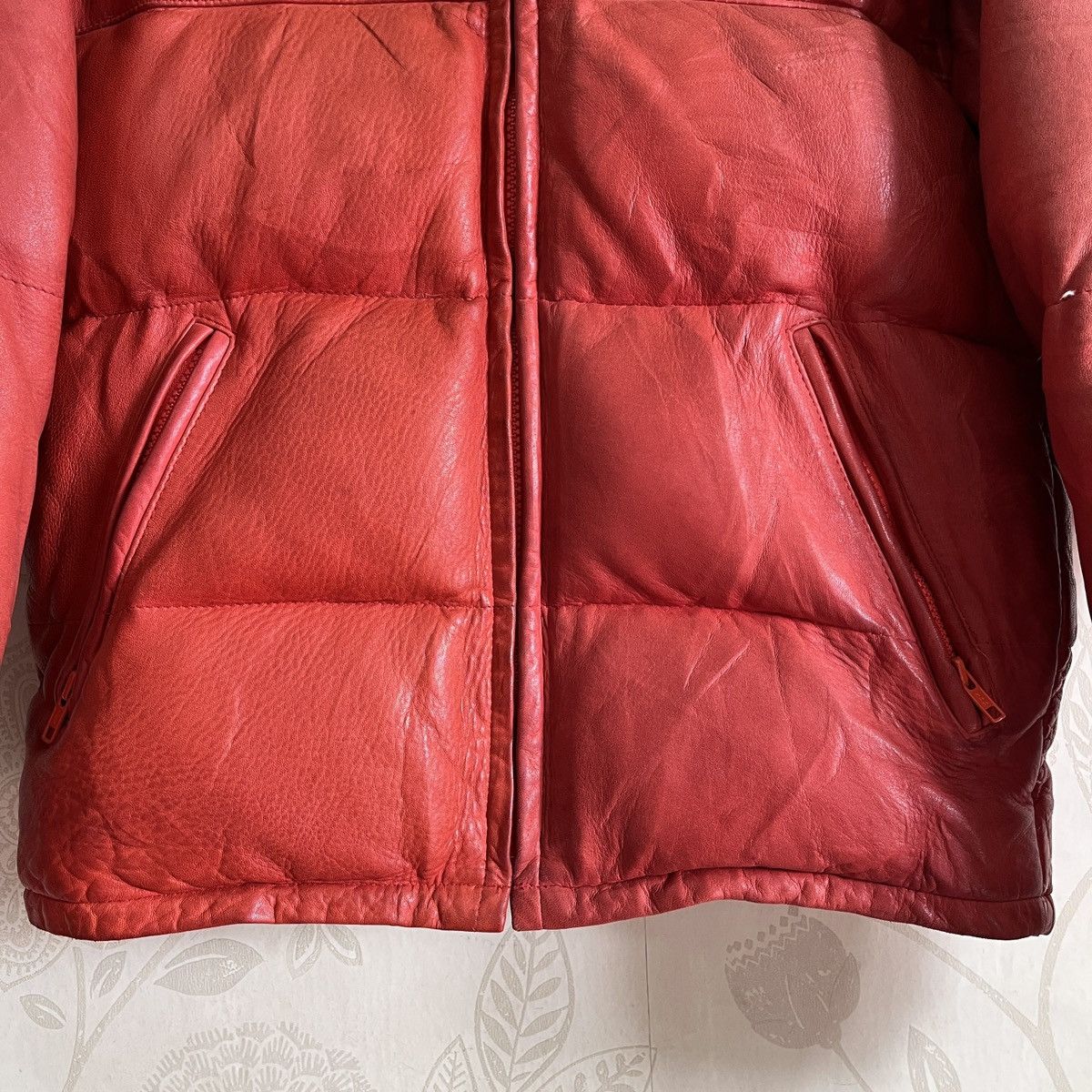 Genuine Leather × Schott × Vintage Vintage Schott Puffer Down Sheepskin Leather Jacket Goose Size US M / EU 48-50 / 2 - 5 Thumbnail