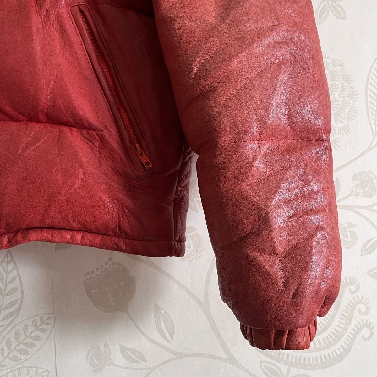 Genuine Leather × Schott × Vintage Vintage Schott Puffer Down Sheepskin Leather Jacket Goose Size US M / EU 48-50 / 2 - 7 Thumbnail