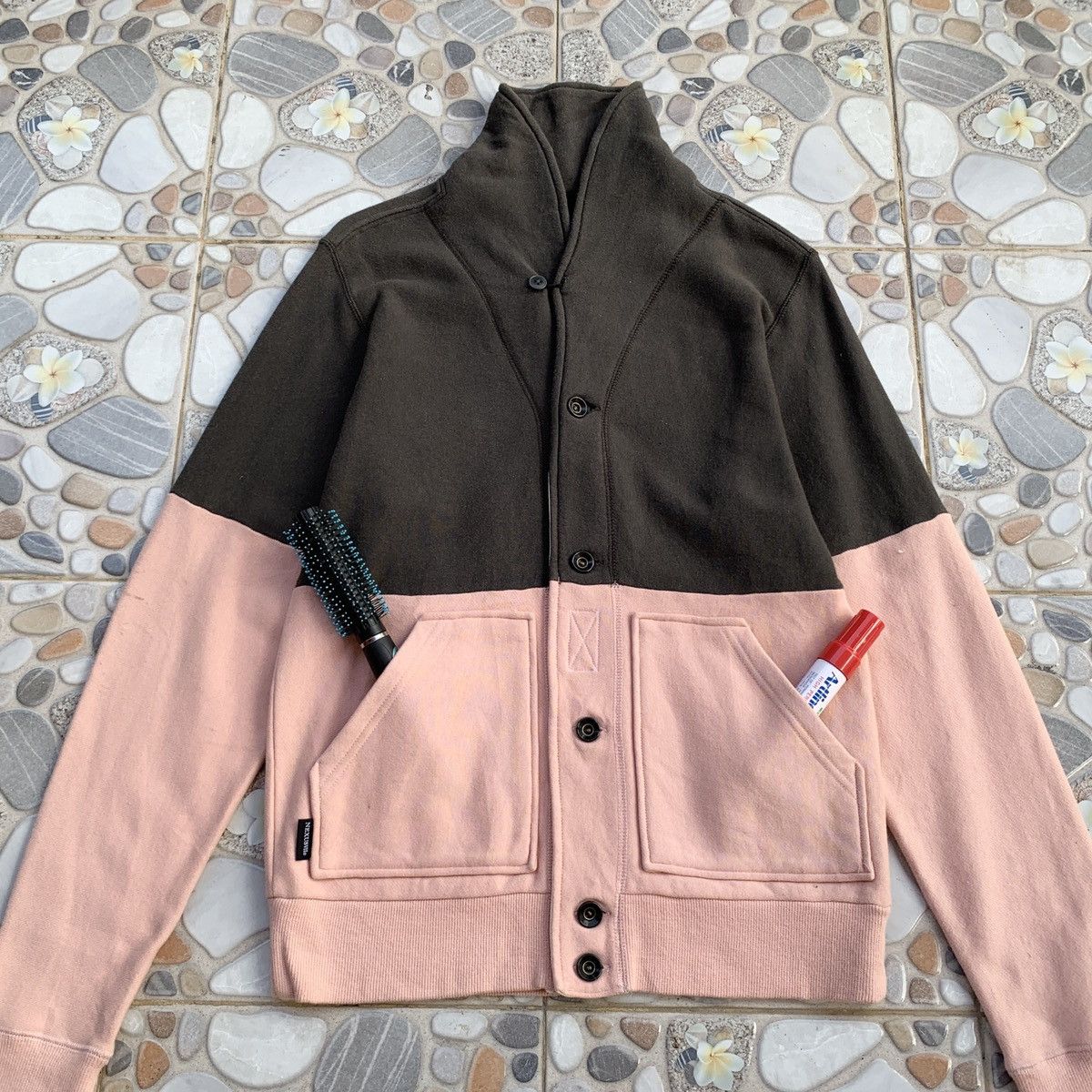 NEXUSVII NEXUSVII DAMAGED FLOCKY R/S HOODIE | Grailed