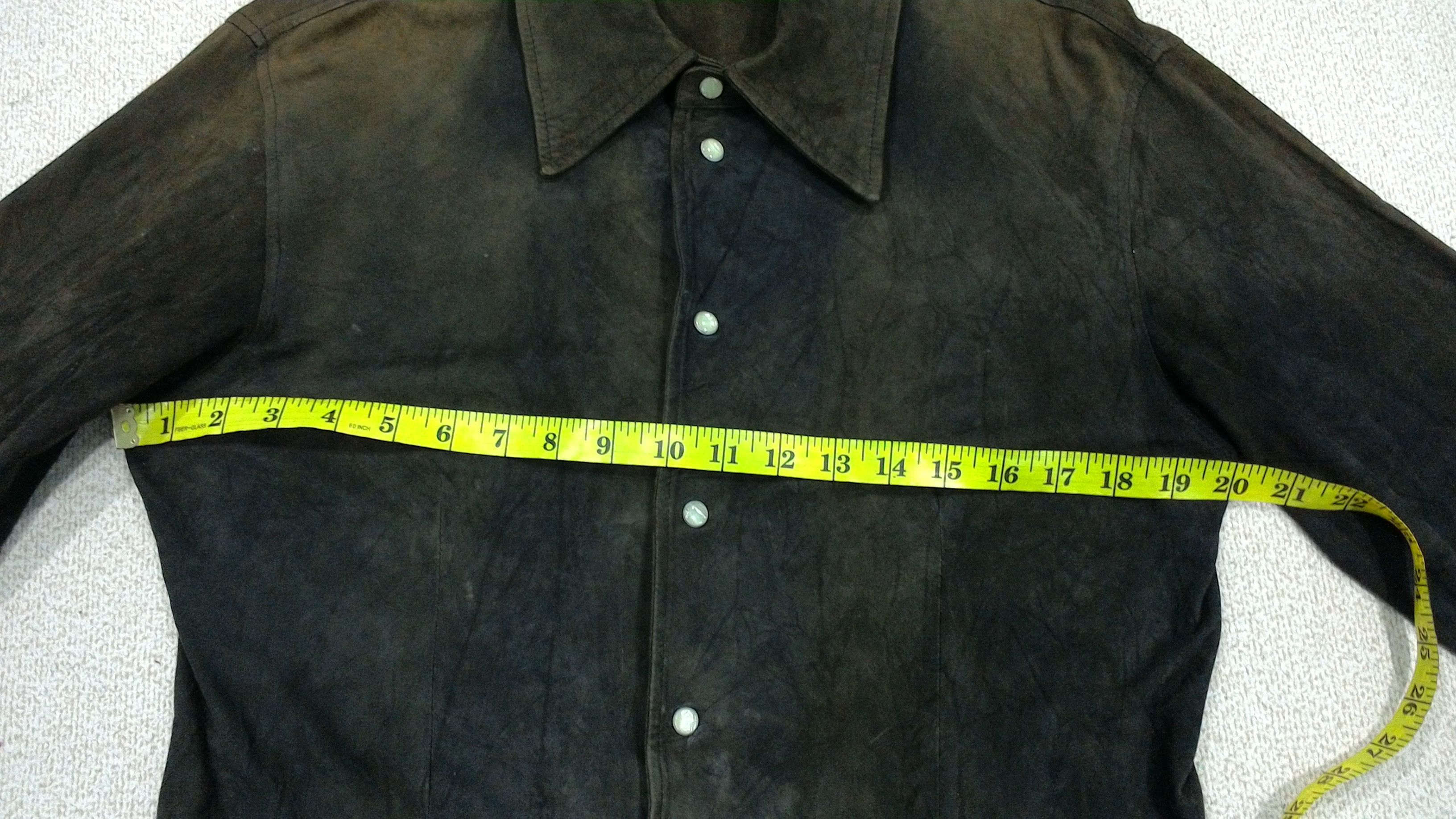 Emporio Armani Emporio Armany Leather Button Up Jacket Size US M / EU 48-50 / 2 - 3 Thumbnail