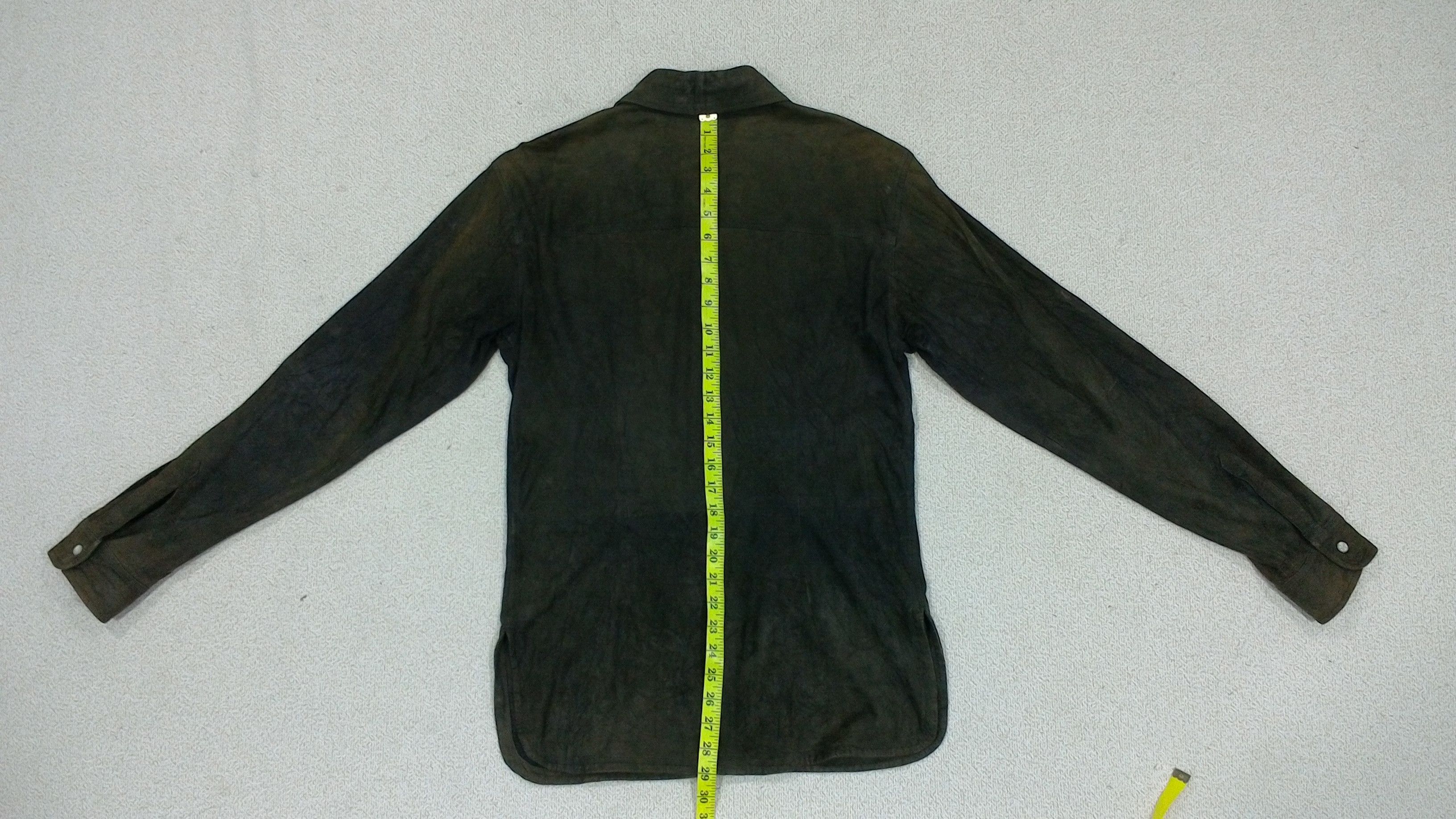 Emporio Armani Emporio Armany Leather Button Up Jacket Size US M / EU 48-50 / 2 - 5 Thumbnail