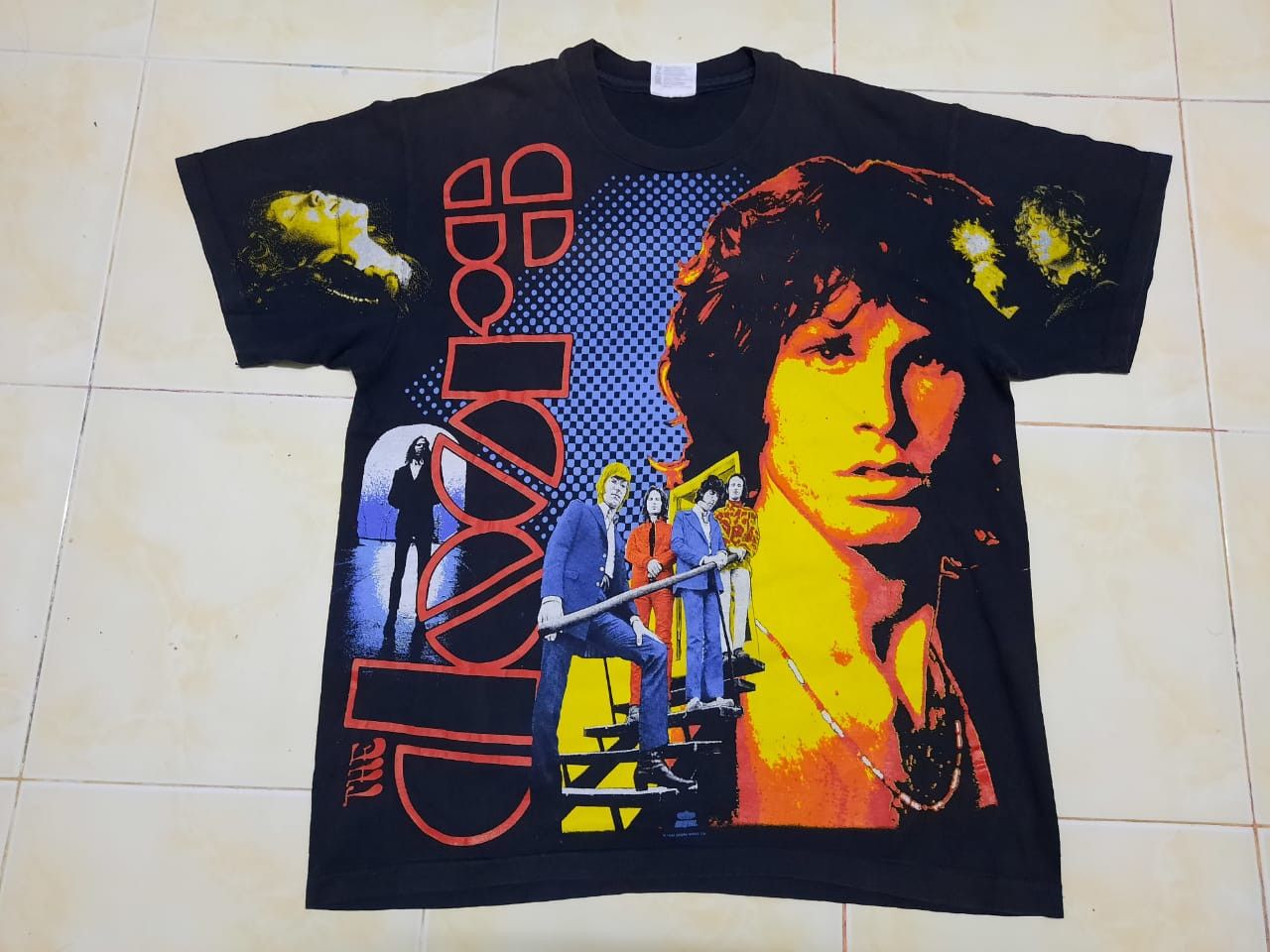 Vintage Vintage The Doors All Over Print AOP Band Music Rock Tees Size US L / EU 52-54 / 3 - 1 Thumbnail