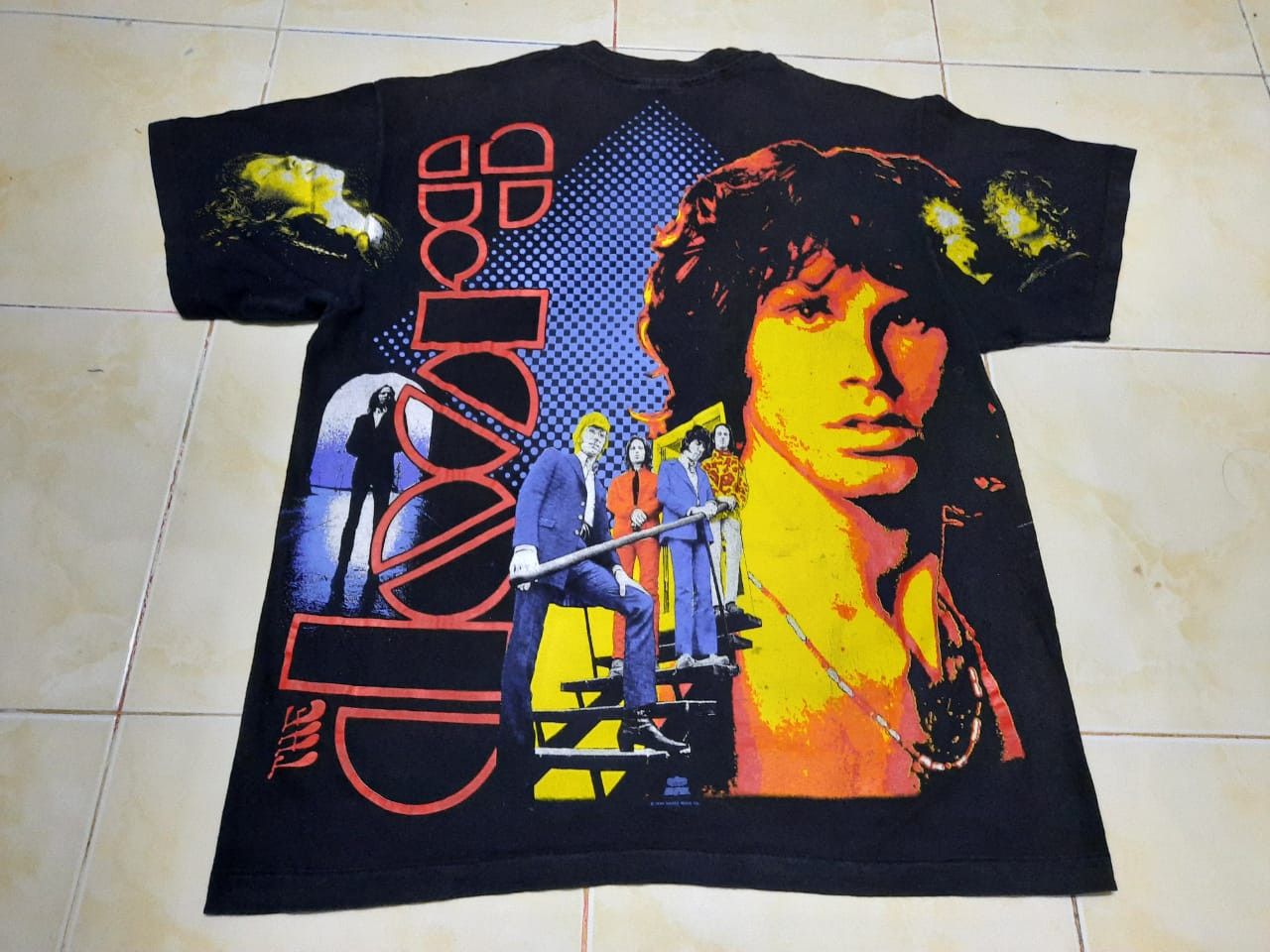 Vintage Vintage The Doors All Over Print AOP Band Music Rock Tees Size US L / EU 52-54 / 3 - 2 Thumbnail