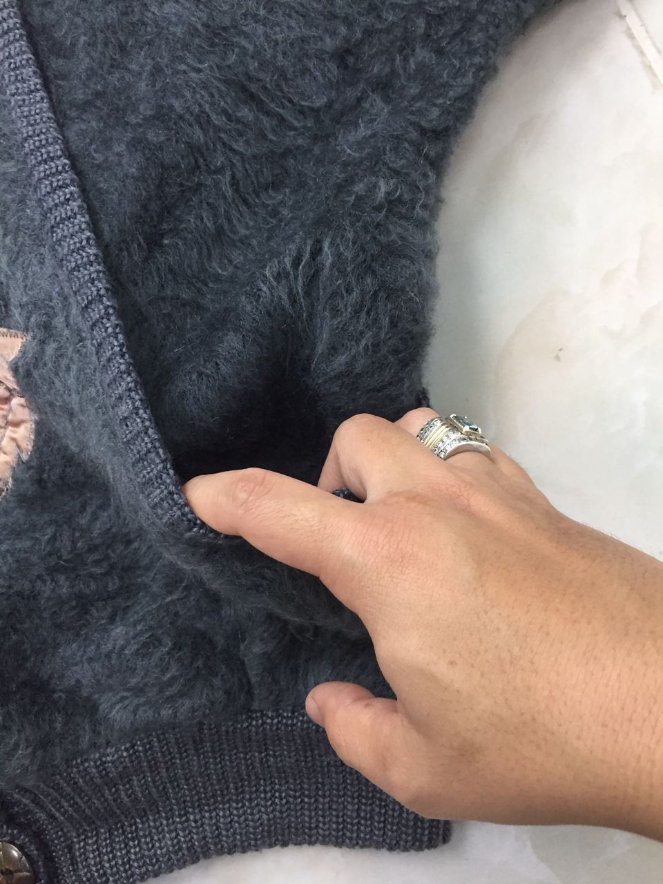 Designer Mohair-blend Dark Gray Vest-style Cardigan Oversized Size L / US 10 / IT 46 - 7 Thumbnail