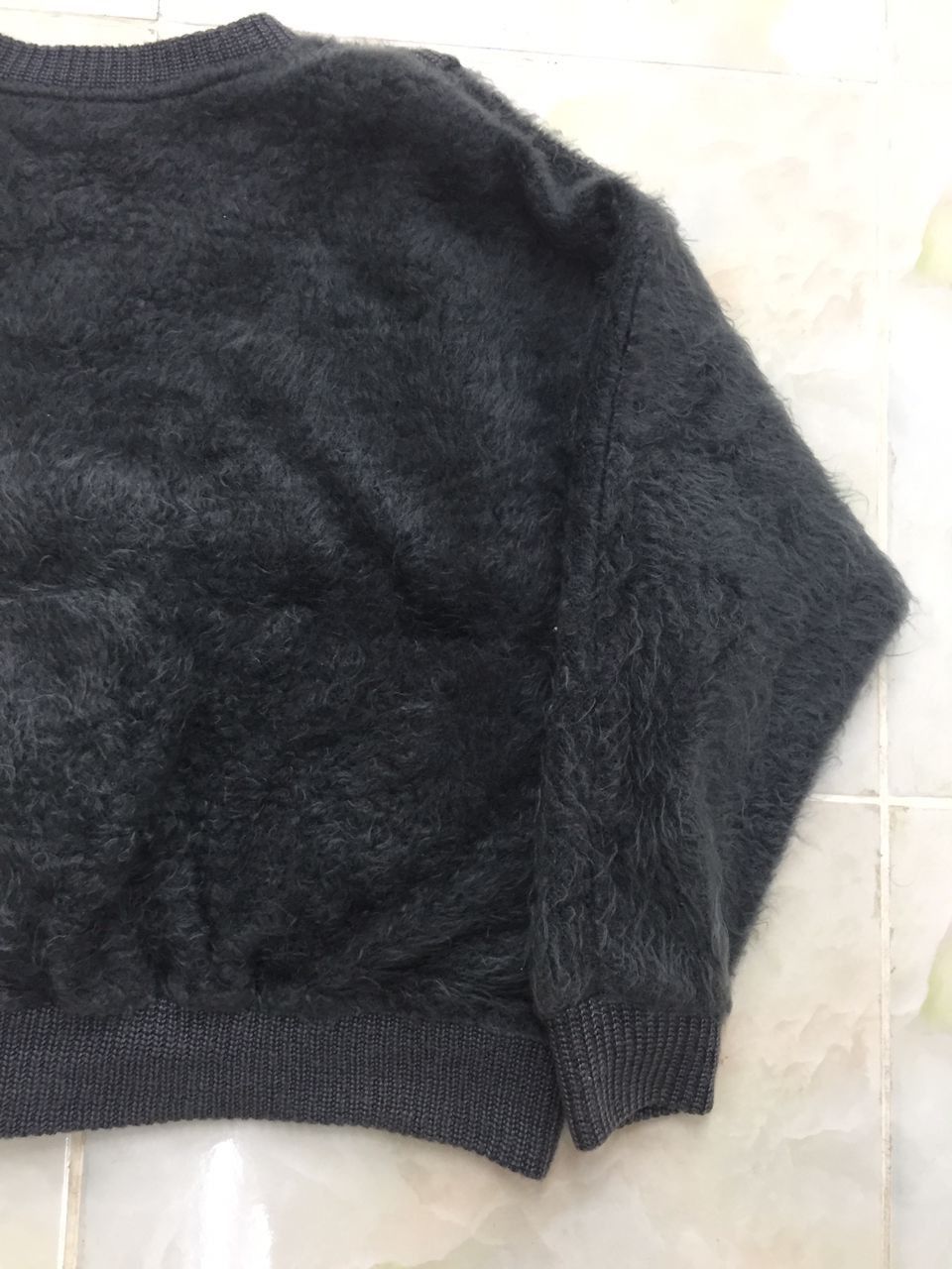 Designer Mohair-blend Dark Gray Vest-style Cardigan Oversized Size L / US 10 / IT 46 - 12 Thumbnail