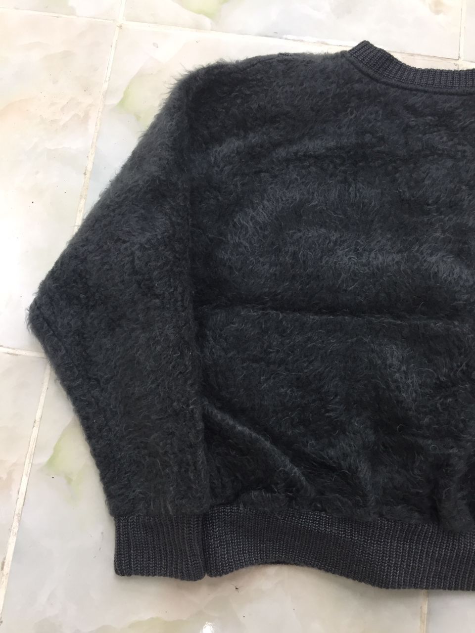 Designer Mohair-blend Dark Gray Vest-style Cardigan Oversized Size L / US 10 / IT 46 - 13 Thumbnail