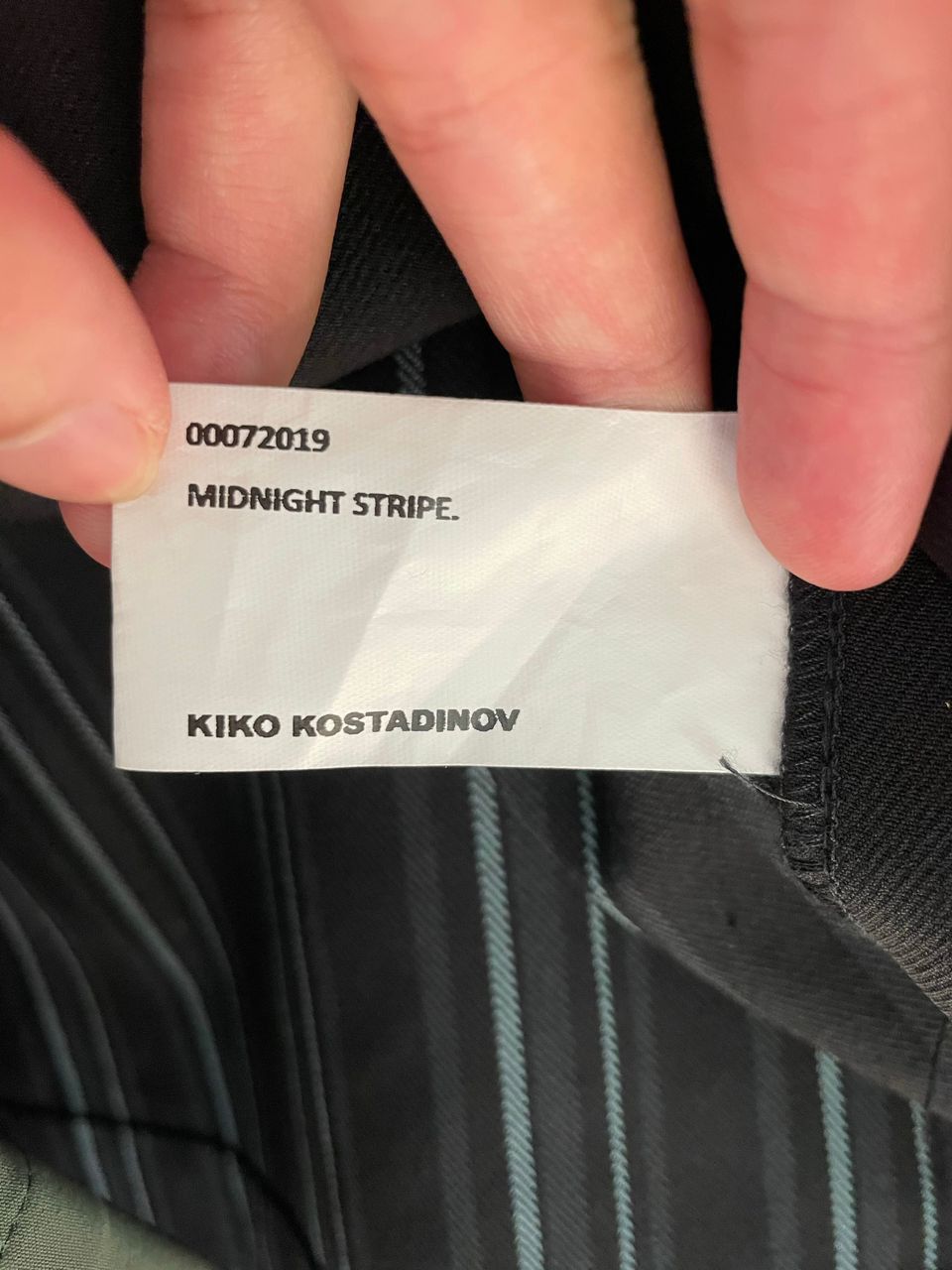 KIKO KOSTADINOV FW19 Midnight Stripe Lentz Overshirt