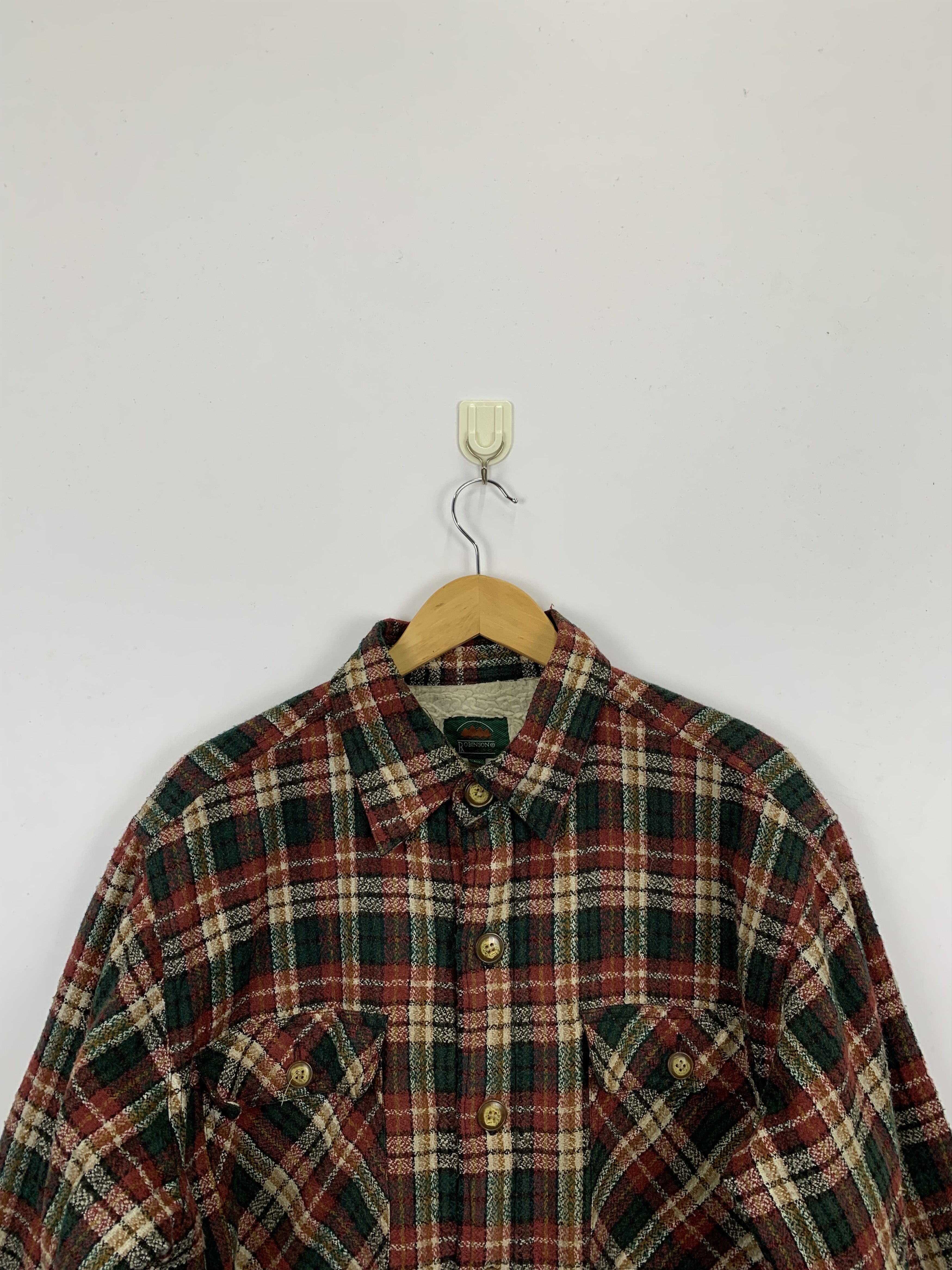 Vintage Vintage Robinson Shadow Plaid Button Up Jacket J0936 Size US M / EU 48-50 / 2 - 2 Thumbnail