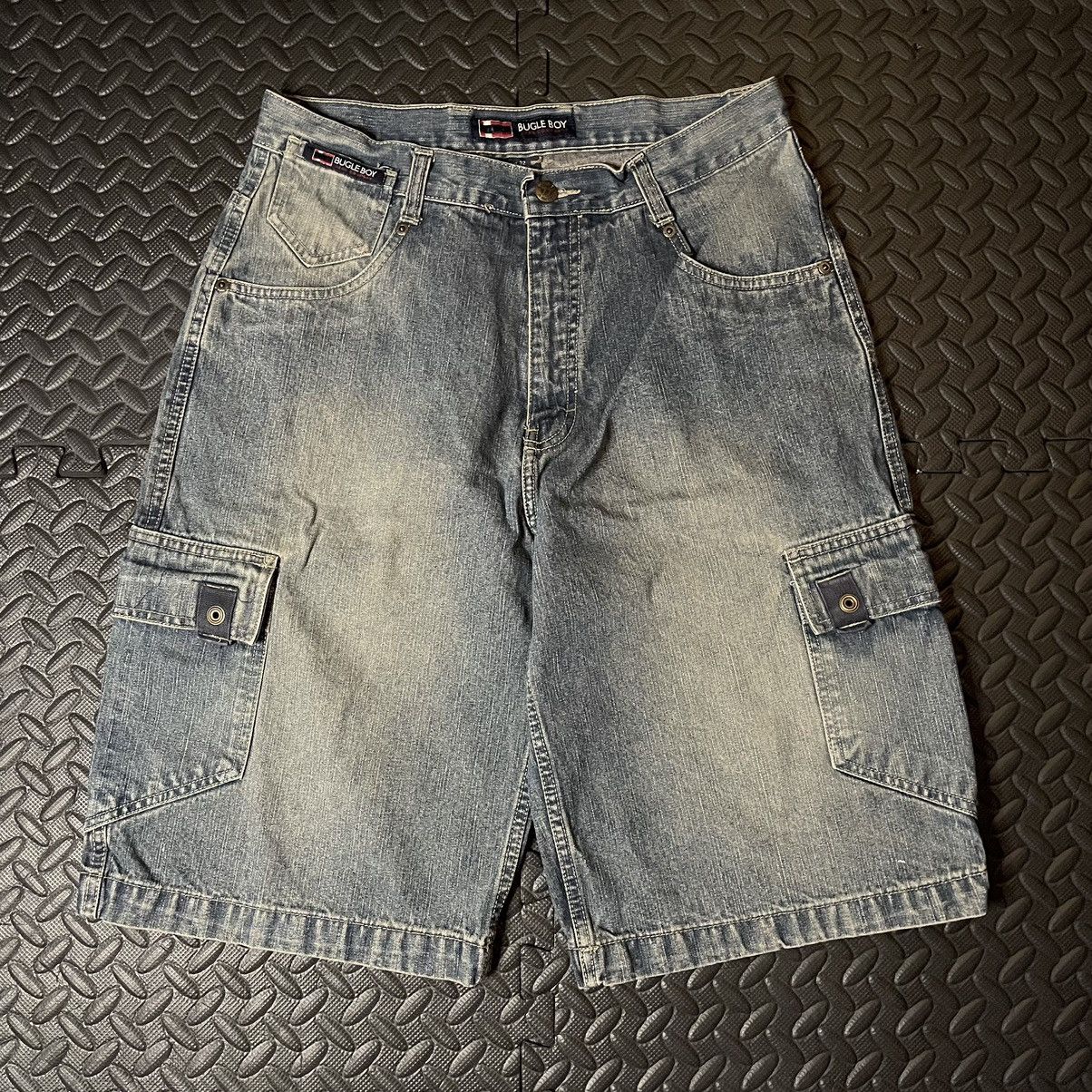 Vintage Washed Cargo Denim Shorts main image 0