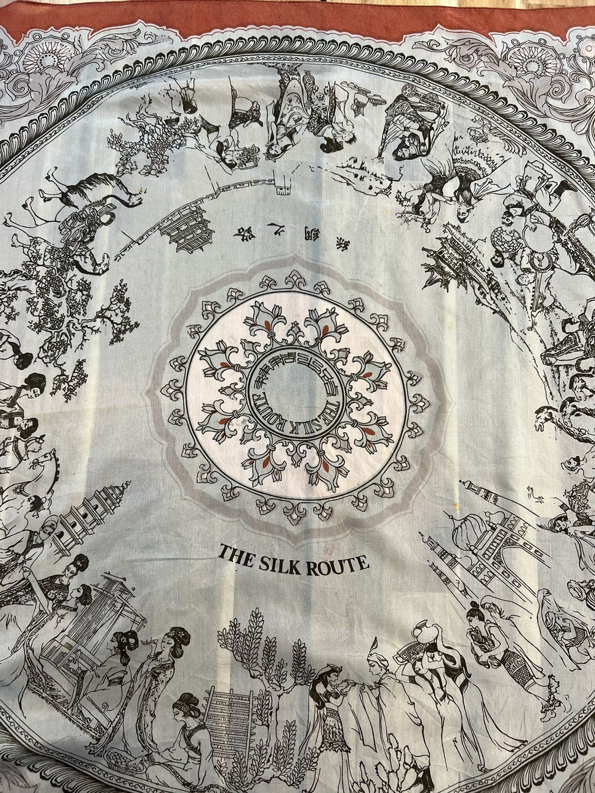 Vintage Vintage silk scarf Size ONE SIZE - 2 Thumbnail