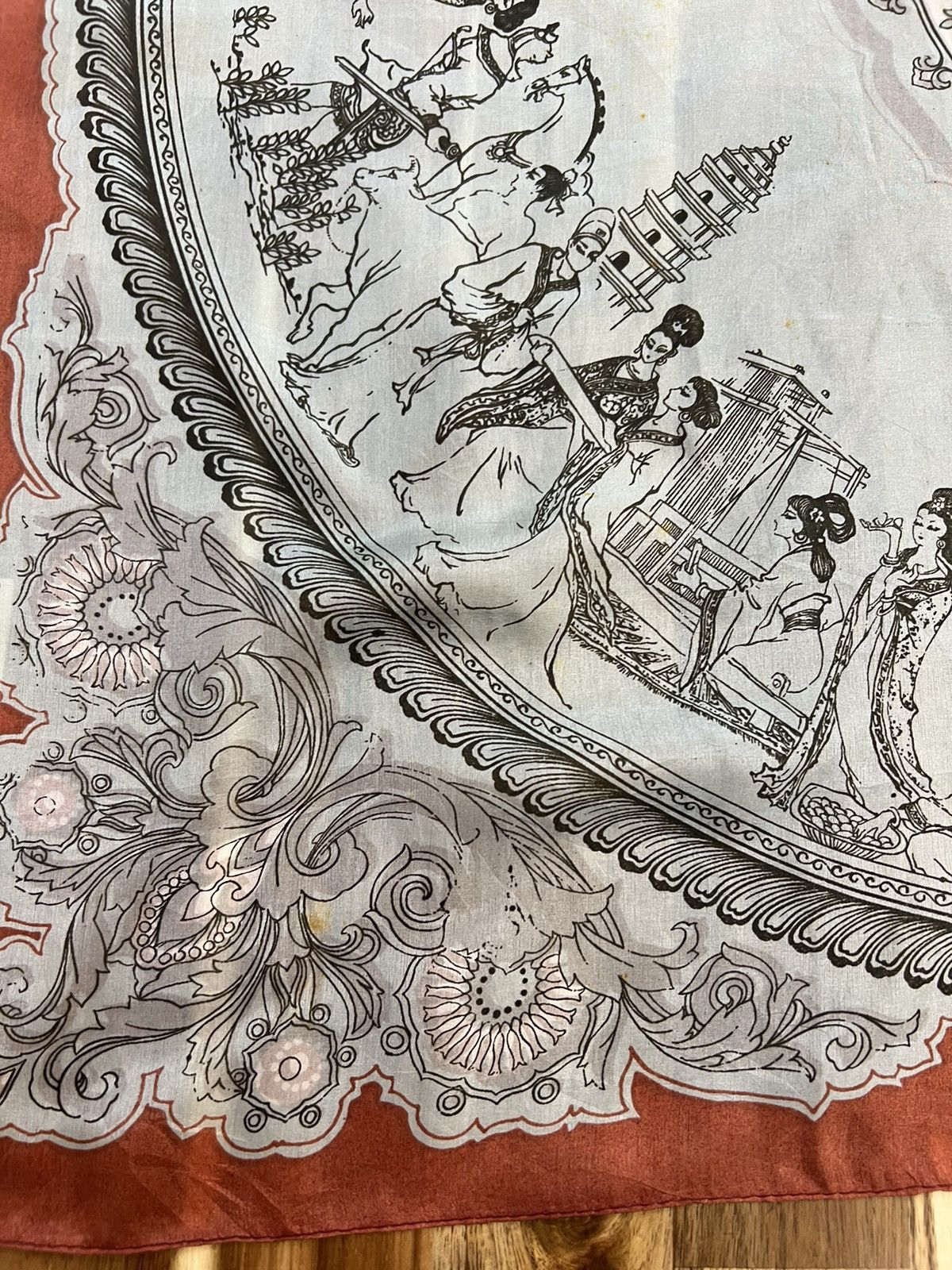Vintage Vintage silk scarf Size ONE SIZE - 4 Thumbnail