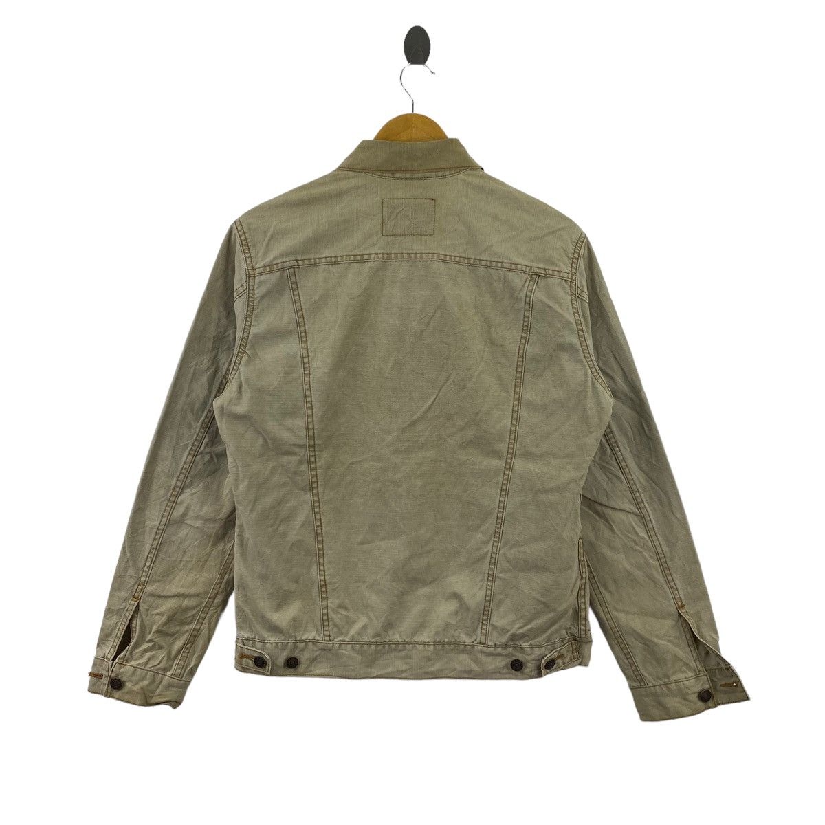 Edwin EDWIN MOTORCYCLE Rider Beige Jeans Denim Jacket Size US L / EU 52-54 / 3 - 6 Thumbnail