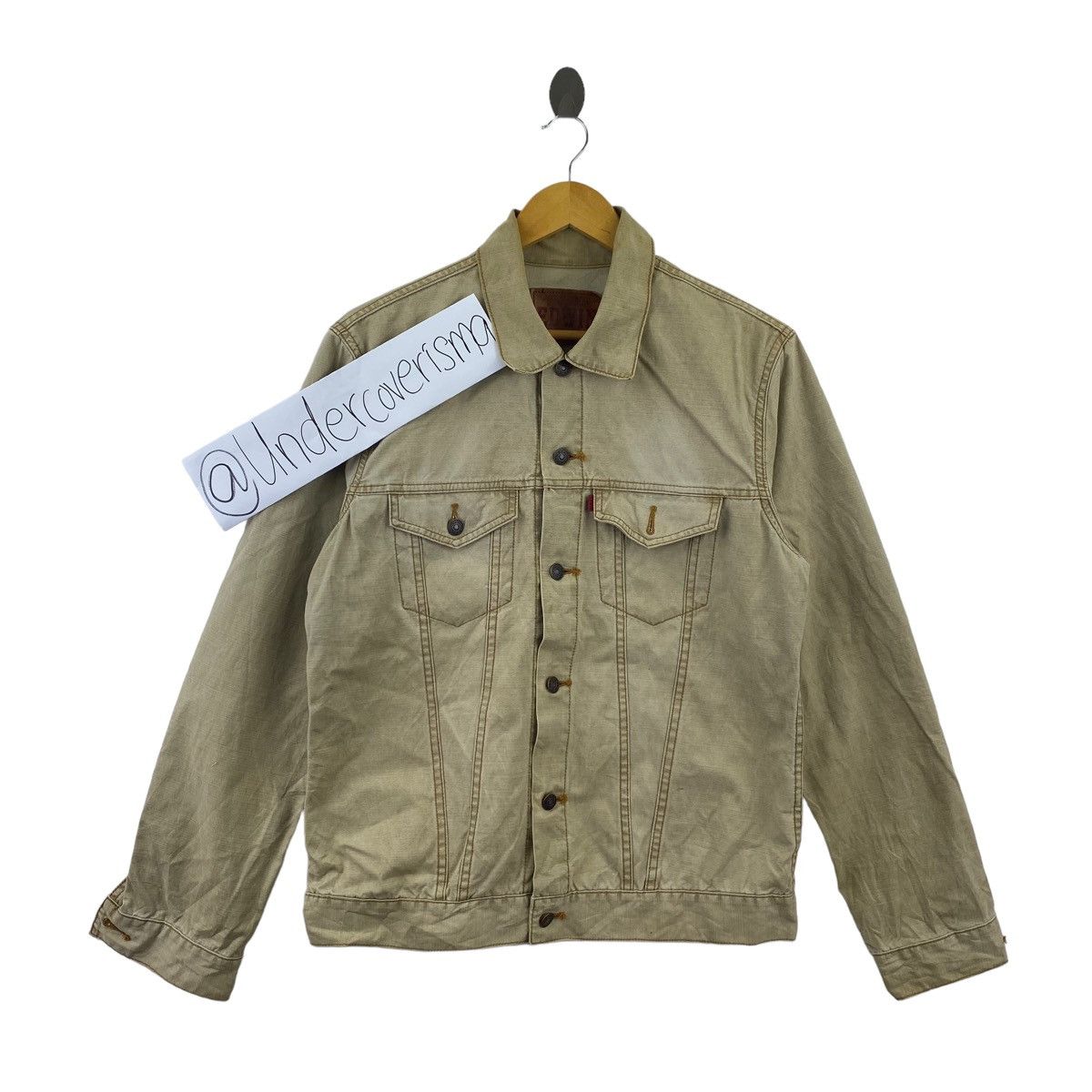 Edwin EDWIN MOTORCYCLE Rider Beige Jeans Denim Jacket Size US L / EU 52-54 / 3 - 1 Thumbnail