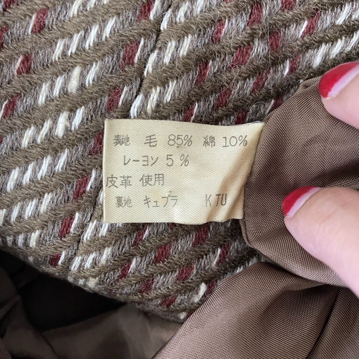 Vintage Vintage CHRISTIAN ADA Stripes Wool Brown Coat Jacket Size M / US 6-8 / IT 42-44 - 6 Thumbnail