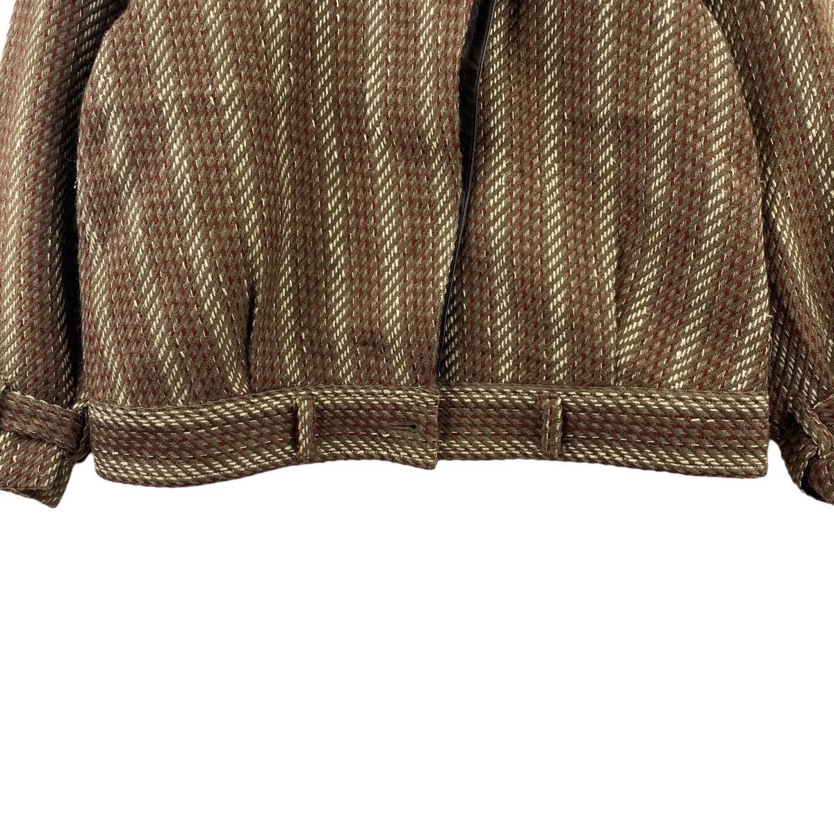 Vintage Vintage CHRISTIAN ADA Stripes Wool Brown Coat Jacket Size M / US 6-8 / IT 42-44 - 3 Thumbnail