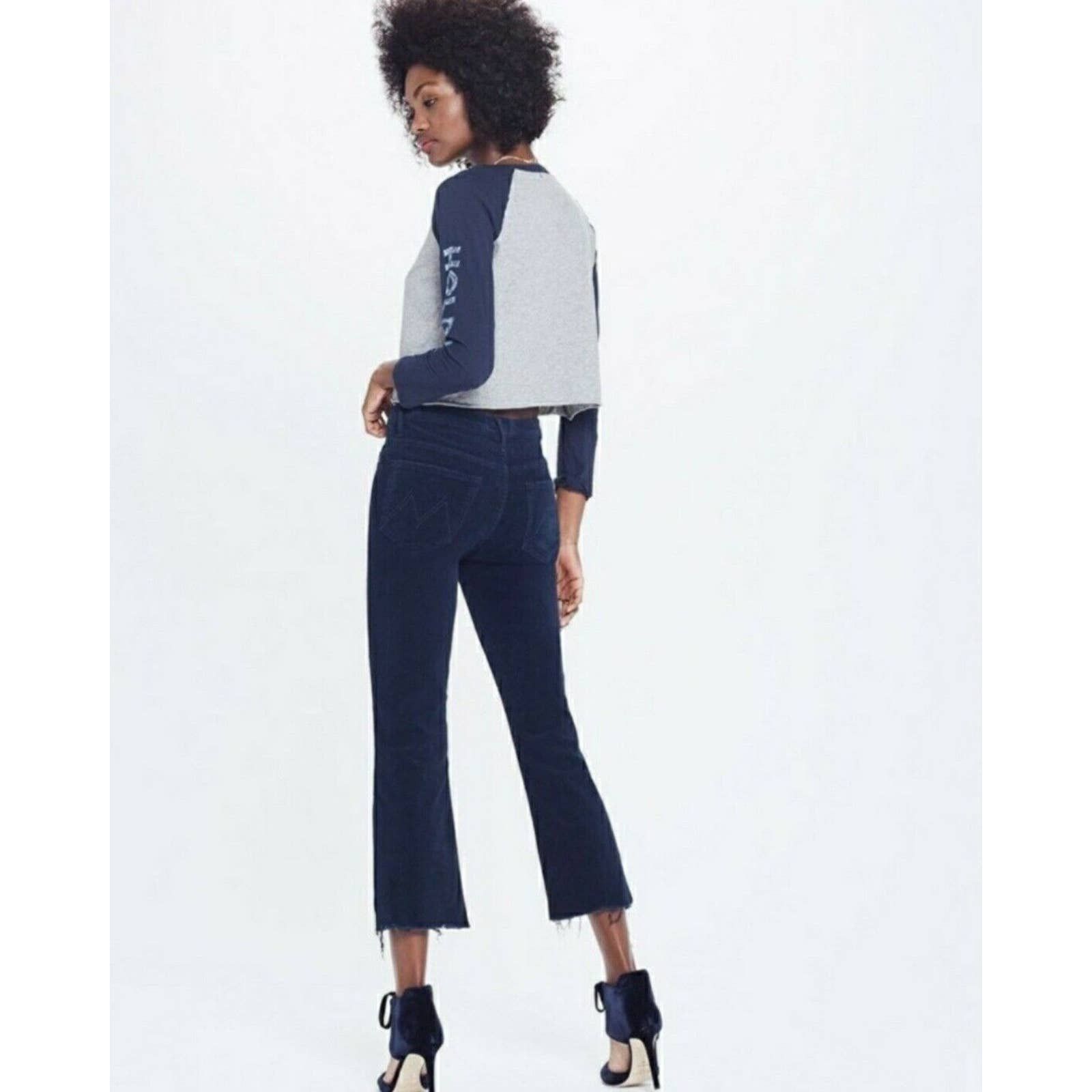 Mother Denim Mother The Insider Crop Step Fray Hopscotch 25  