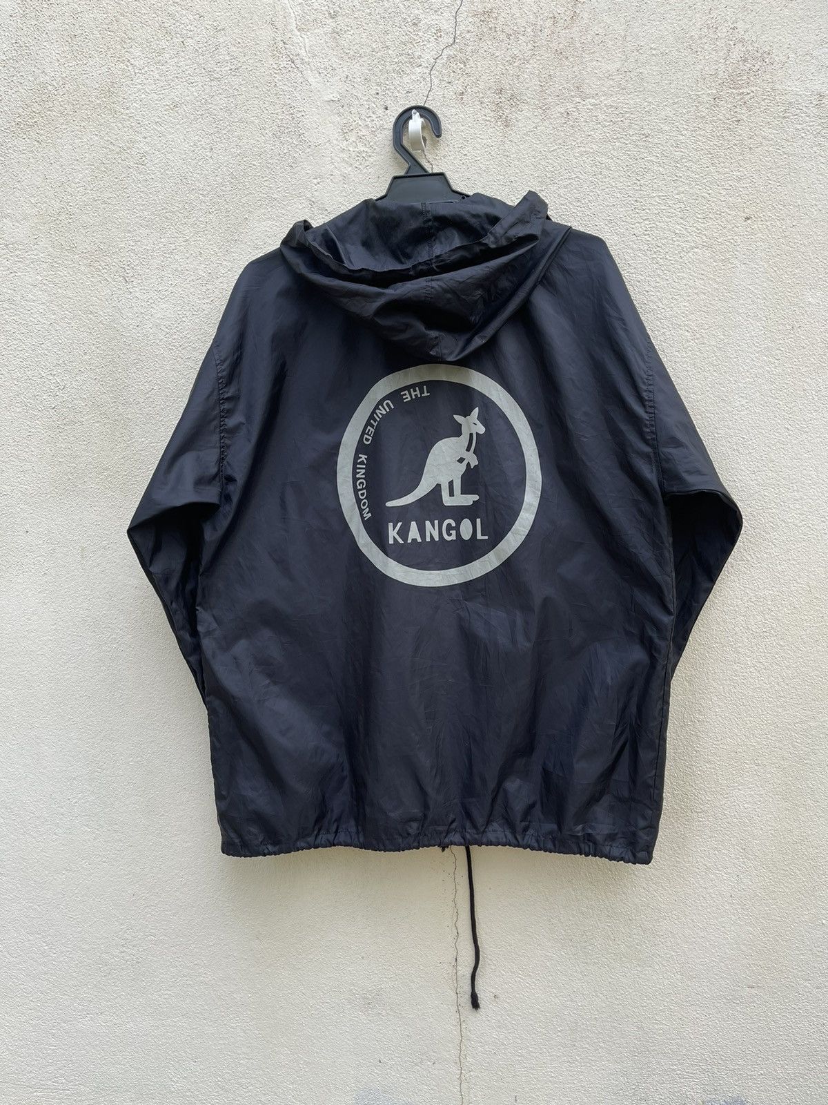 Kangol Vintage KANGOL Big Logo Windbreaker Hoodie Size US M / EU 48-50 / 2 - 2 Thumbnail