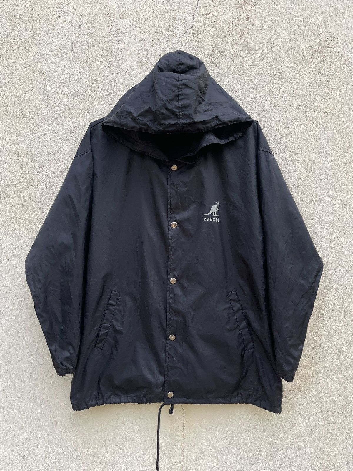 Kangol Vintage KANGOL Big Logo Windbreaker Hoodie Size US M / EU 48-50 / 2 - 4 Thumbnail