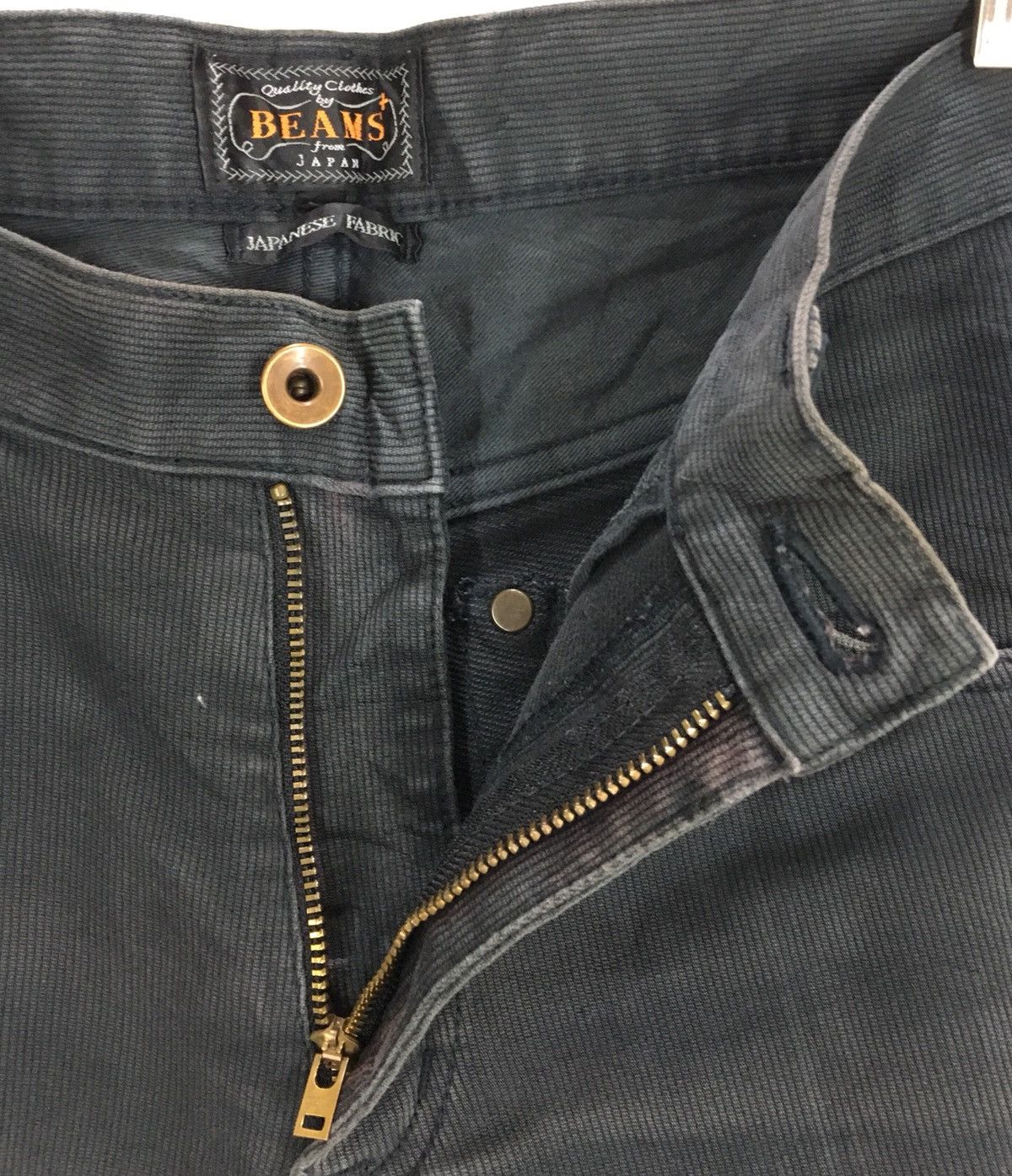 Beams Plus Vintage BEAMS PLUS Japan Blue Black Faded Denim Jeans Size US 31 - 13 Thumbnail