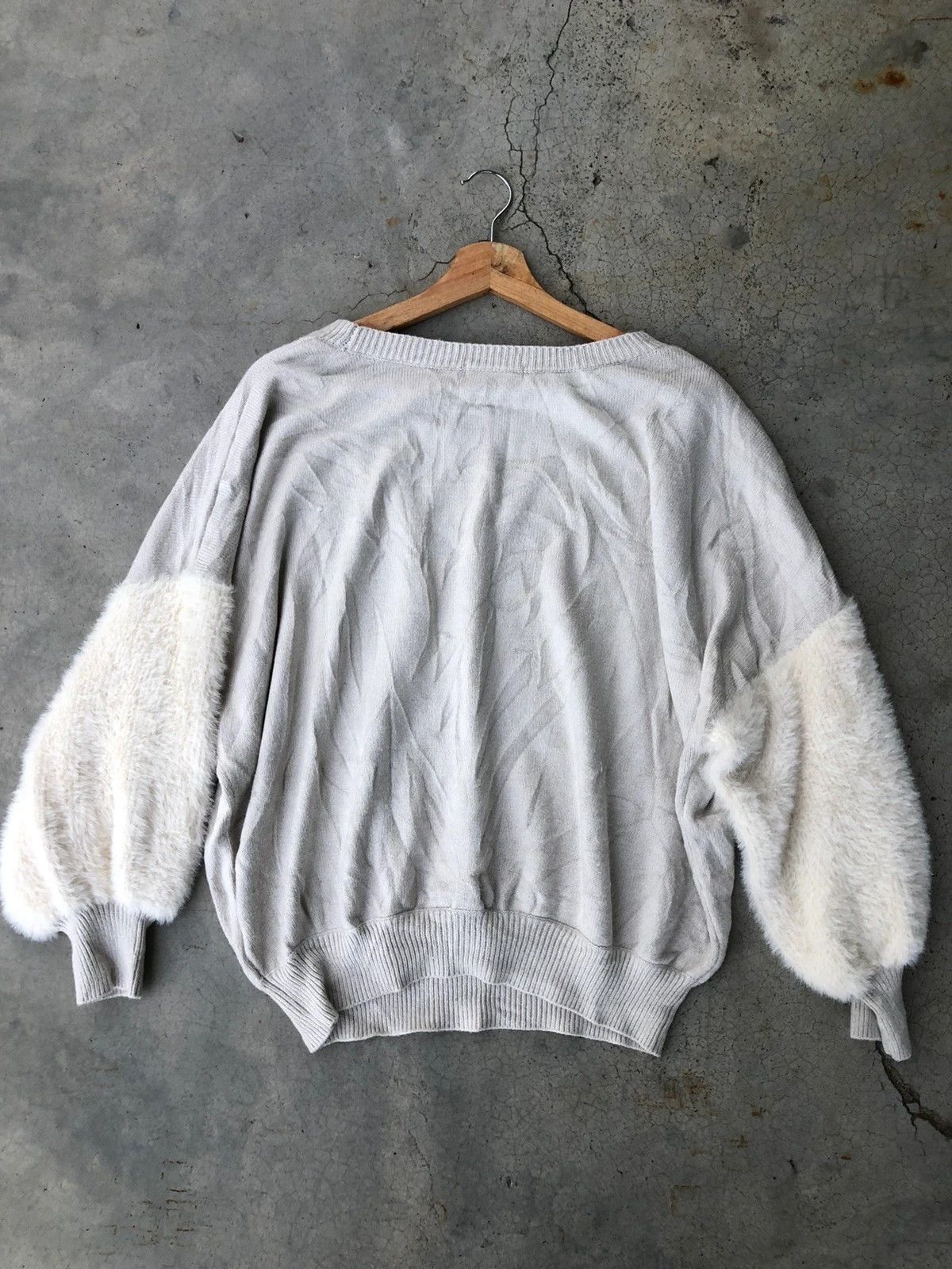 Aran Isles Knitwear 📌JEANASIS Soft Memeri/Pullover Mohair Knitted Pattern Size US XXL / EU 58 / 5 - 8 Thumbnail