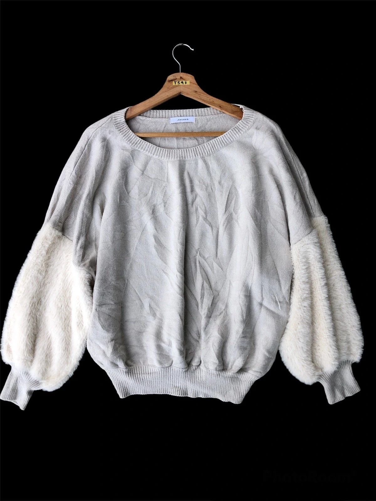 Aran Isles Knitwear 📌JEANASIS Soft Memeri/Pullover Mohair Knitted Pattern Size US XXL / EU 58 / 5 - 3 Thumbnail