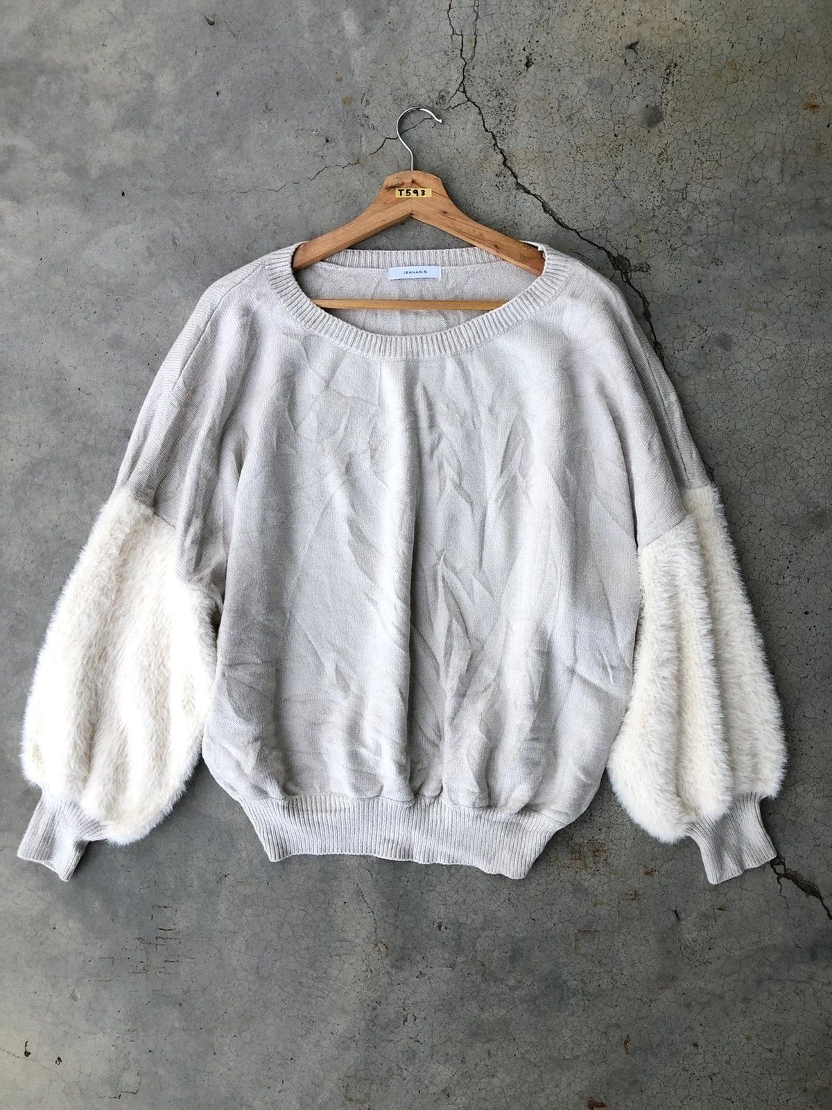 Aran Isles Knitwear 📌JEANASIS Soft Memeri/Pullover Mohair Knitted Pattern Size US XXL / EU 58 / 5 - 1 Thumbnail