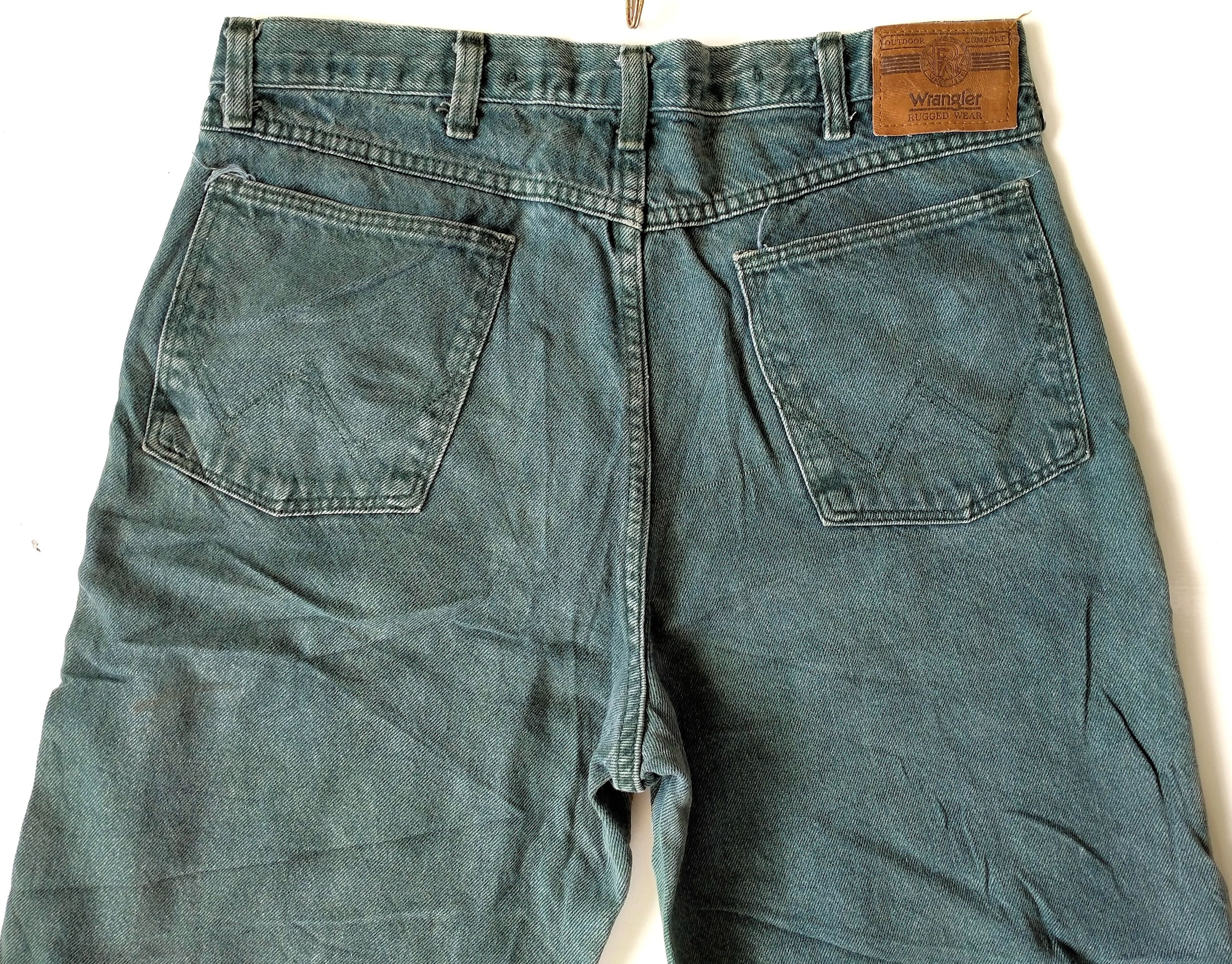 Vintage × Wrangler Wrangler Rugged Wear Jeans Size US 34 / EU 50 - 4 Thumbnail
