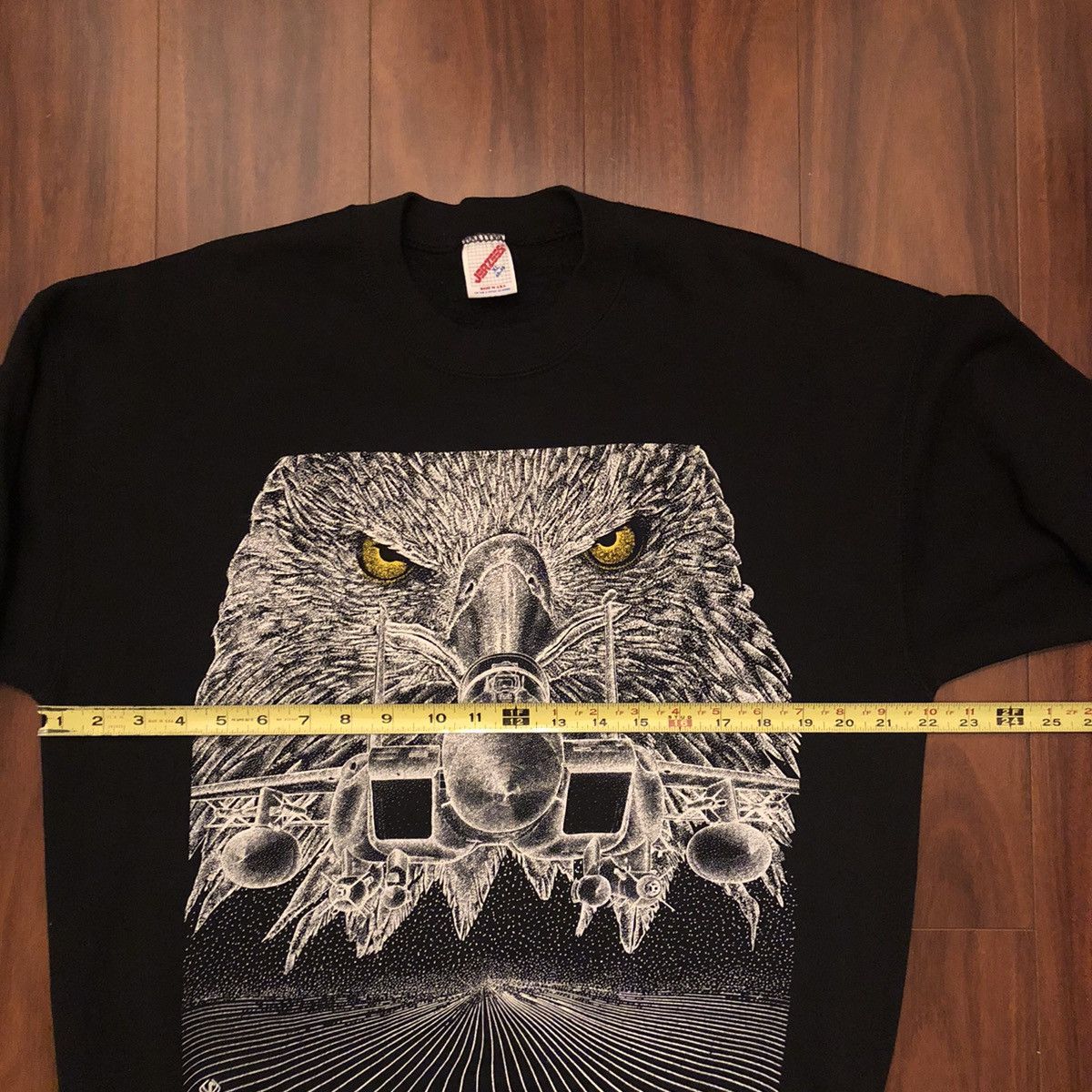 Jerzees × Vintage Vintage 90s Blackbird intl Bald Eagle Fighter Jet Sweatshirt Size US XL / EU 56 / 4 - 3 Thumbnail