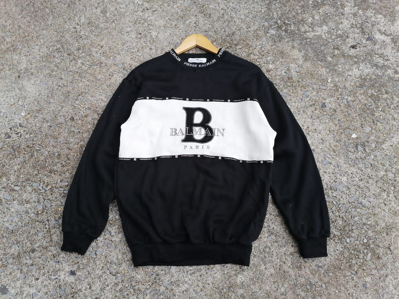 Pierre Balmain Pierre Balmain Paris Made In Japan Sweatshirt Size US M / EU 48-50 / 2 - 1 Thumbnail
