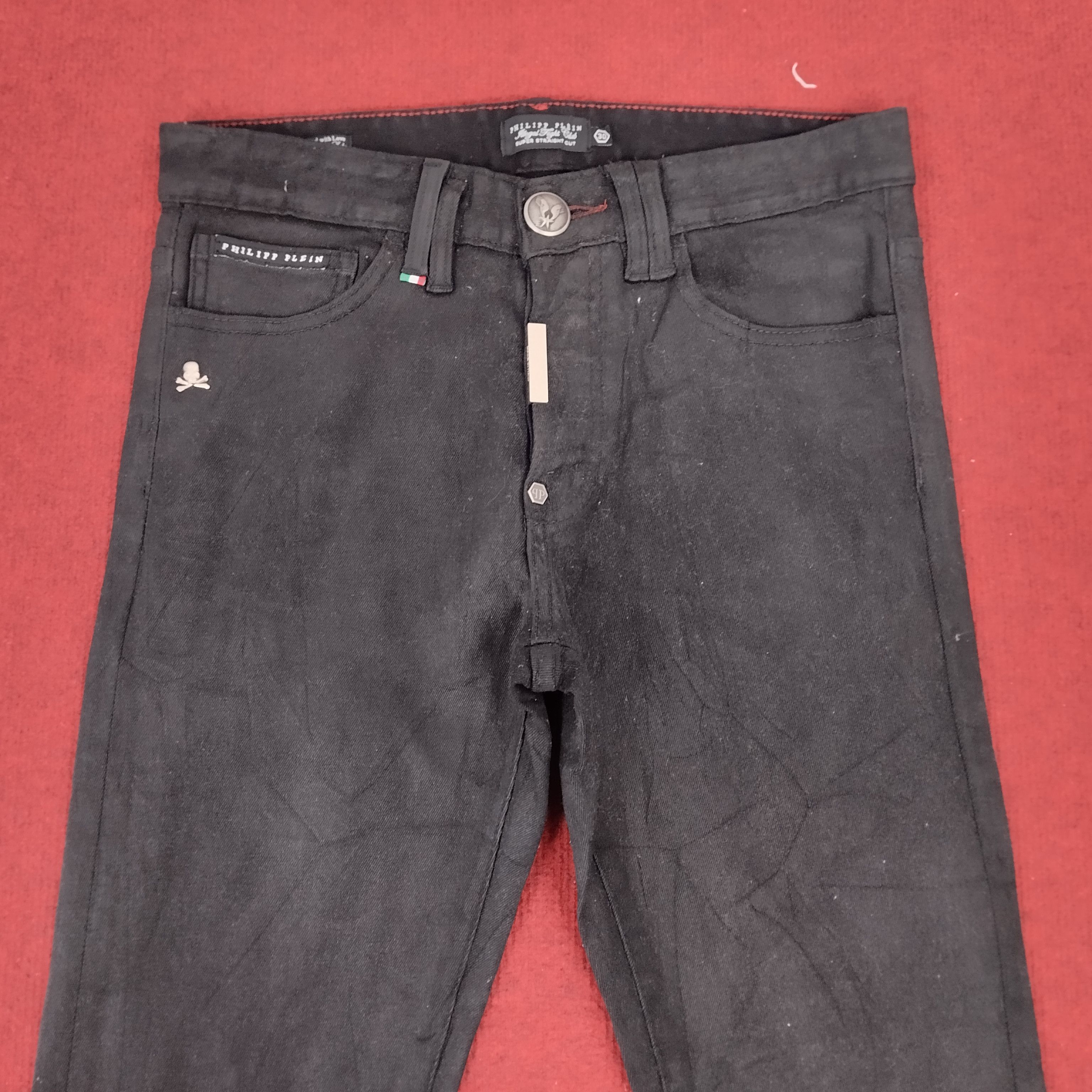 Philipp Plein × Vintage Philipp Plein Italian Brand Black Trousers Jeans Size US 30 / EU 46 - 4 Thumbnail