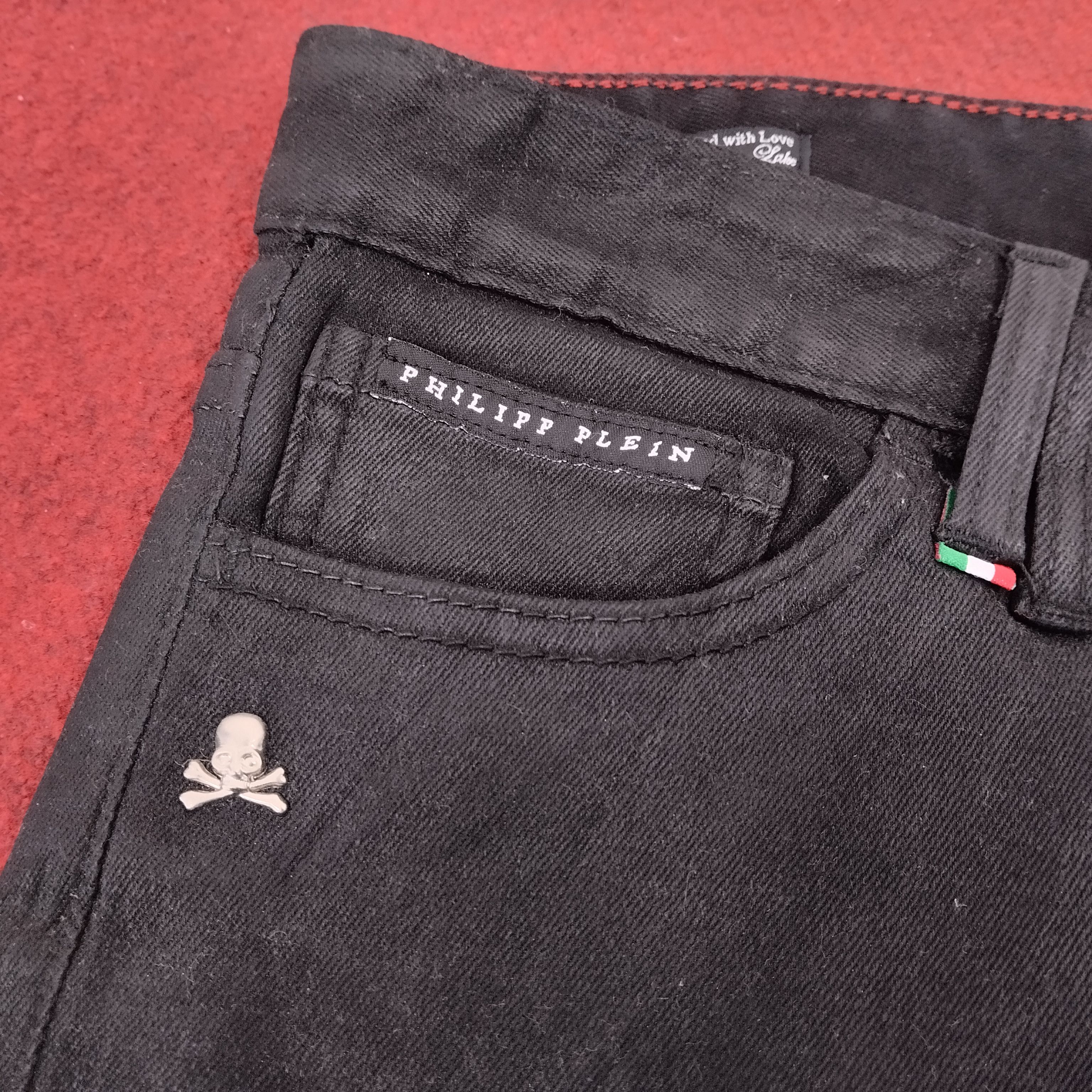Philipp Plein × Vintage Philipp Plein Italian Brand Black Trousers Jeans Size US 30 / EU 46 - 7 Thumbnail