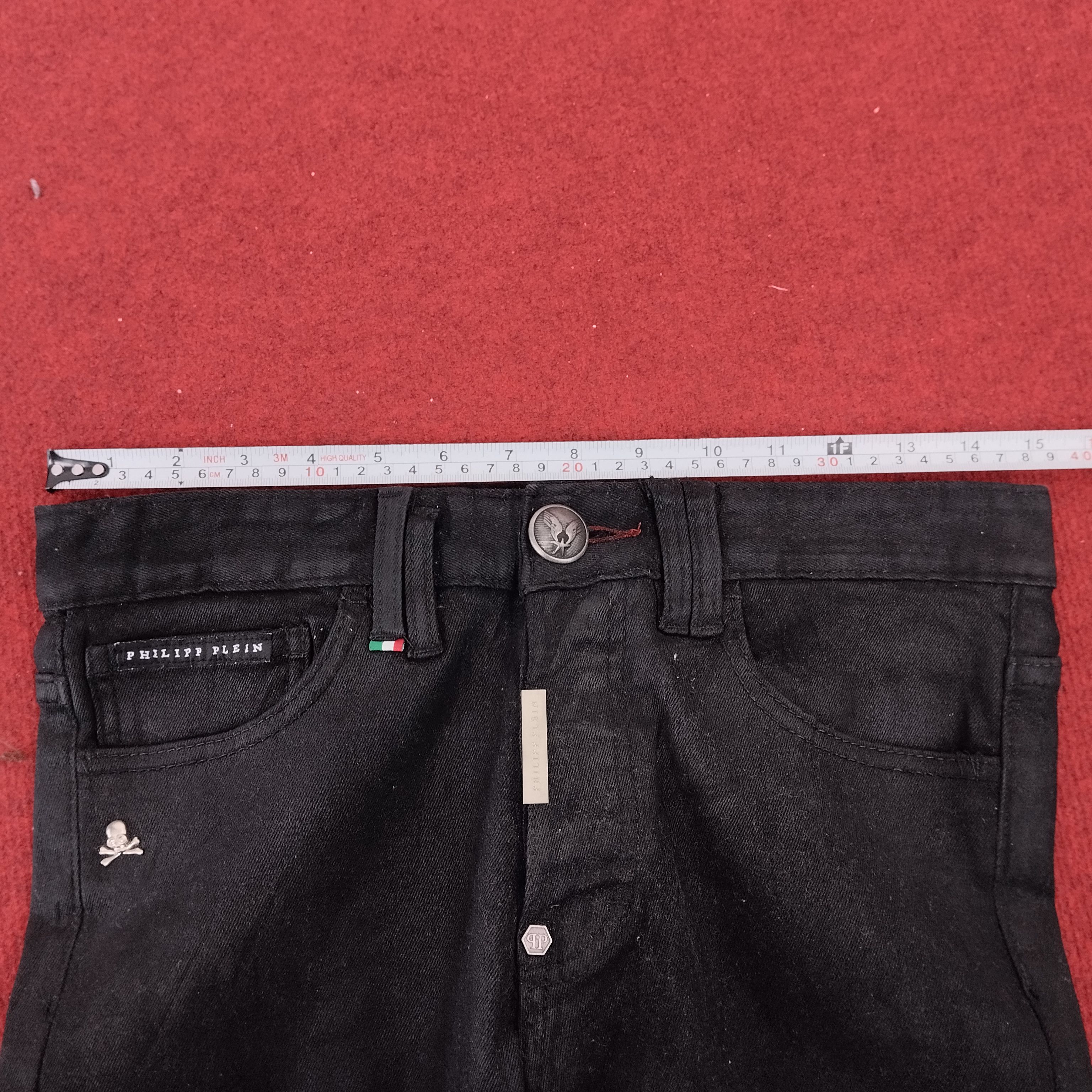 Philipp Plein × Vintage Philipp Plein Italian Brand Black Trousers Jeans Size US 30 / EU 46 - 17 Thumbnail