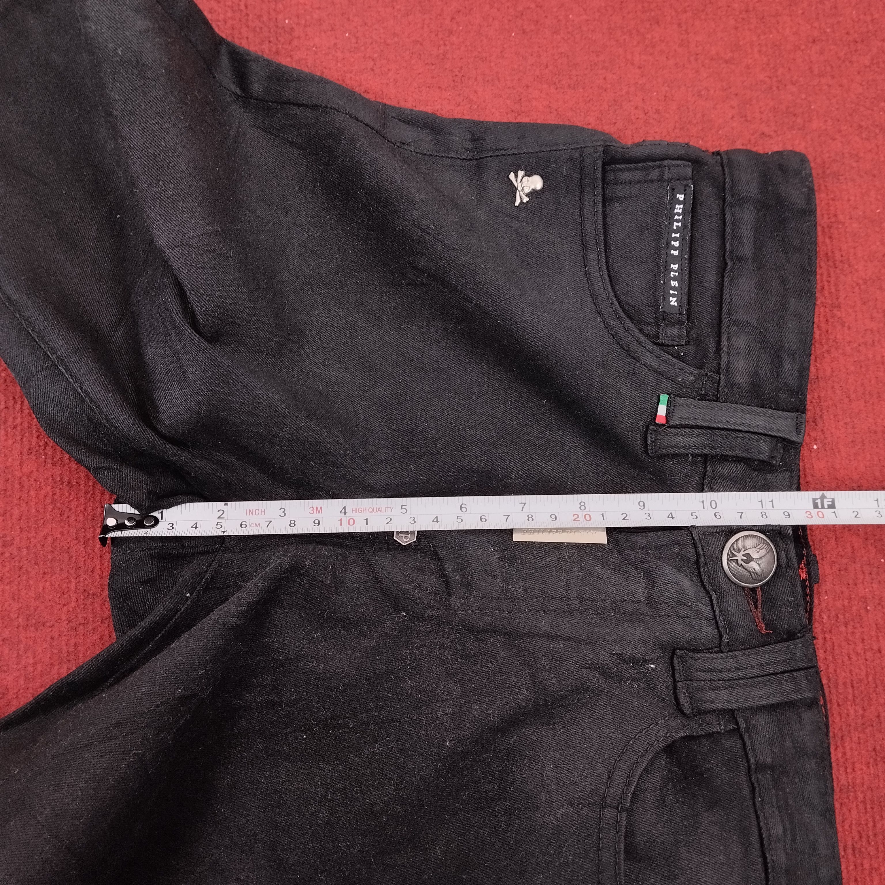 Philipp Plein × Vintage Philipp Plein Italian Brand Black Trousers Jeans Size US 30 / EU 46 - 18 Thumbnail