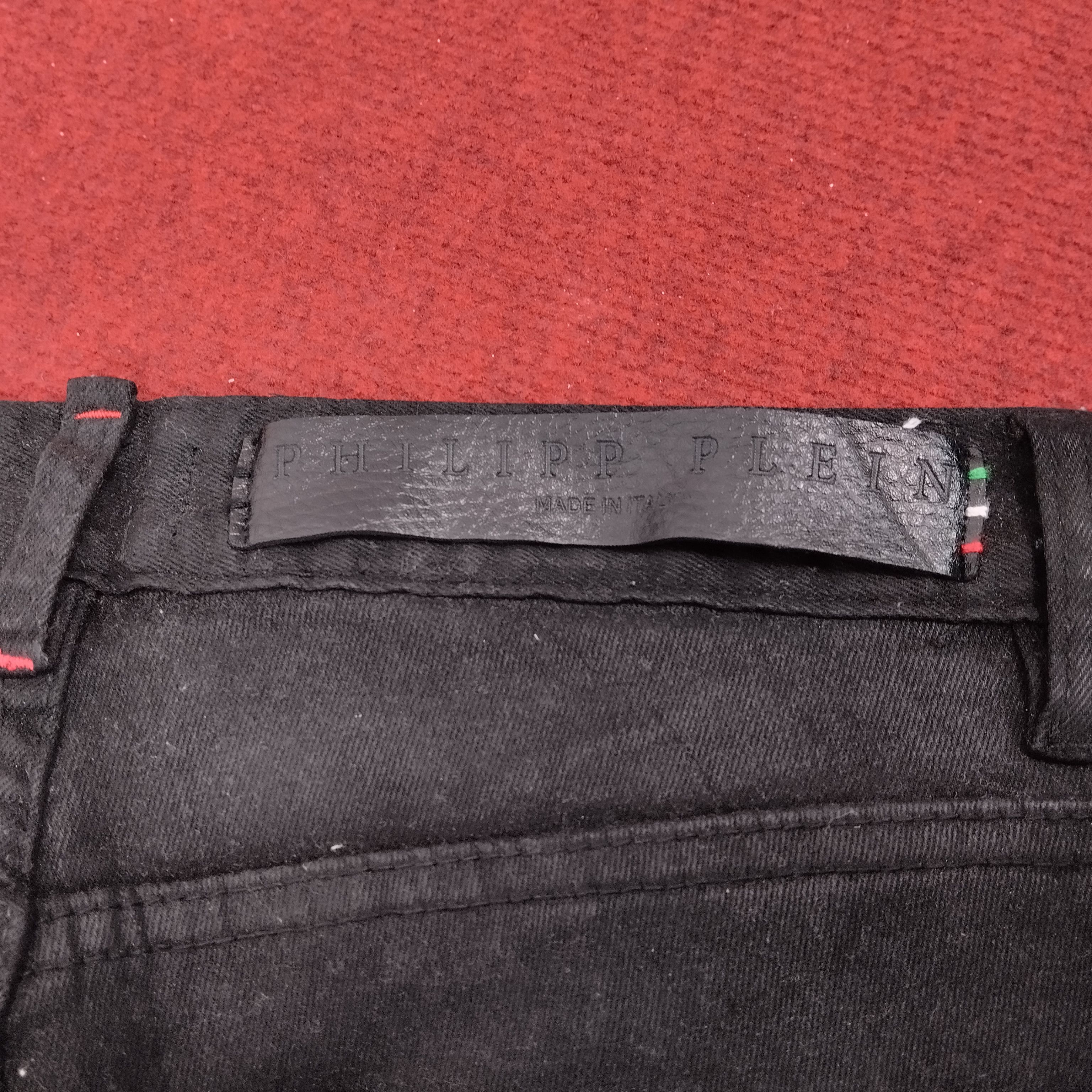 Philipp Plein × Vintage Philipp Plein Italian Brand Black Trousers Jeans Size US 30 / EU 46 - 11 Thumbnail
