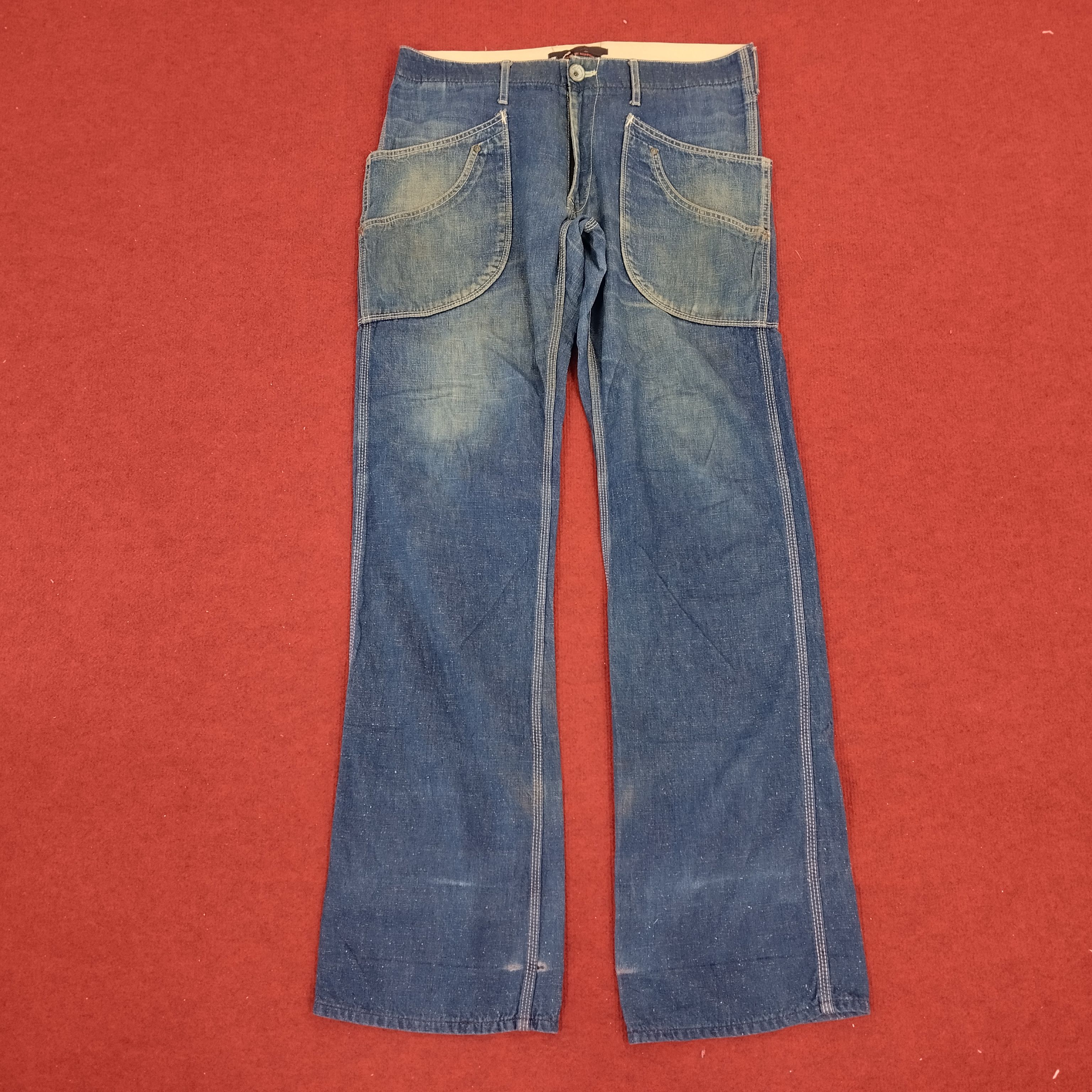 Japanese Brand Blue Way Japanese Brand Skateboard Trousers Pants Size US 35 - 1 Thumbnail