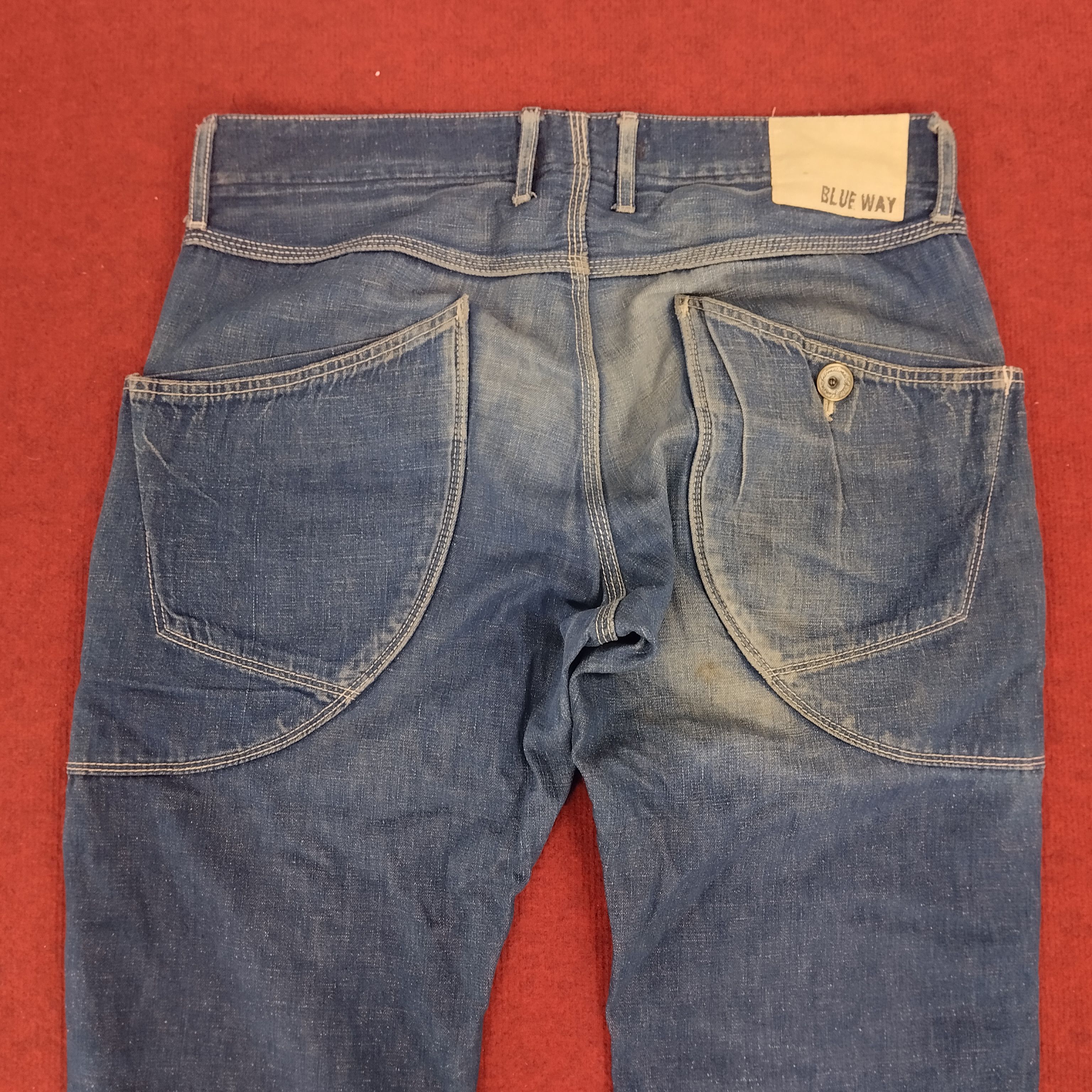 Japanese Brand Blue Way Japanese Brand Skateboard Trousers Pants Size US 35 - 6 Thumbnail