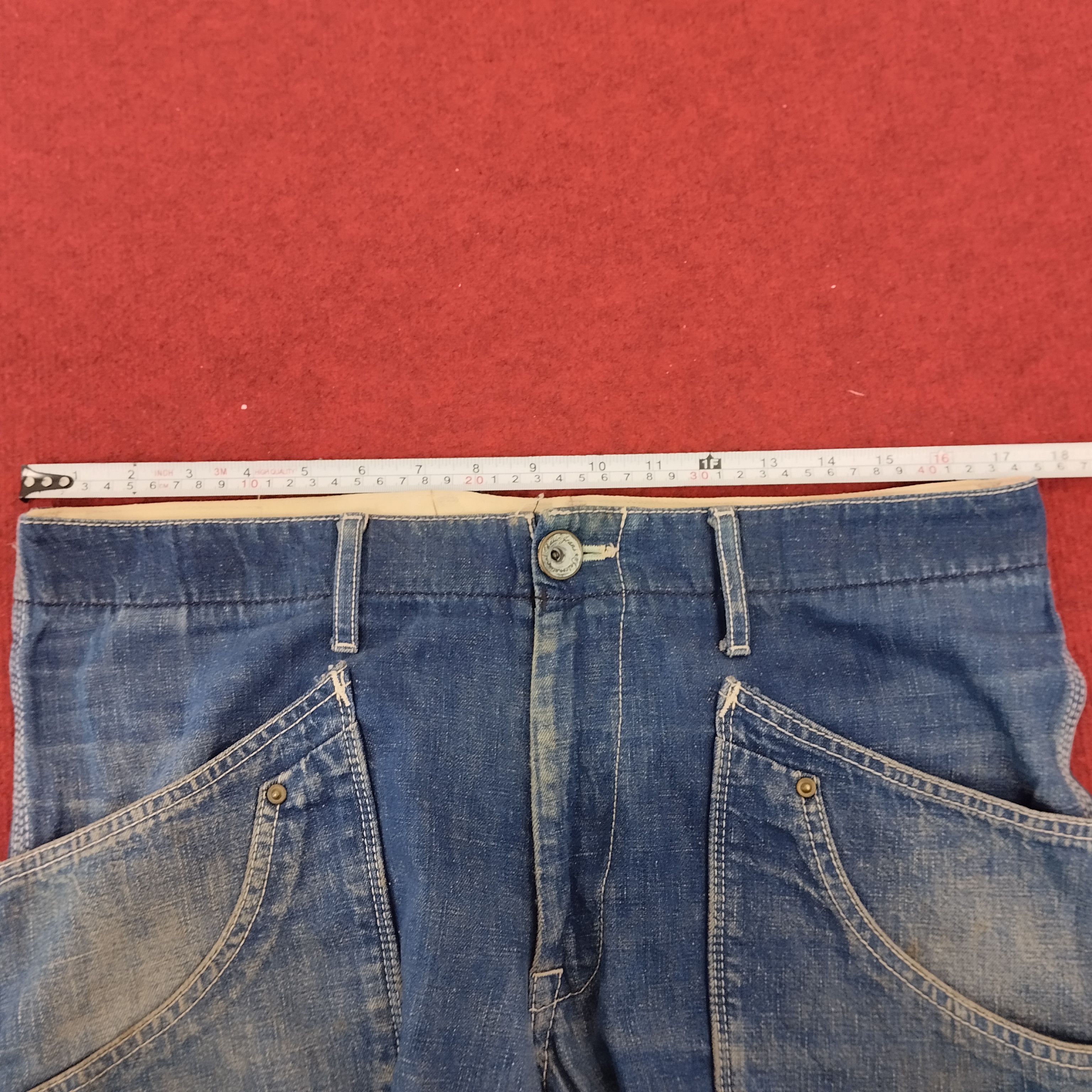 Japanese Brand Blue Way Japanese Brand Skateboard Trousers Pants Size US 35 - 14 Thumbnail