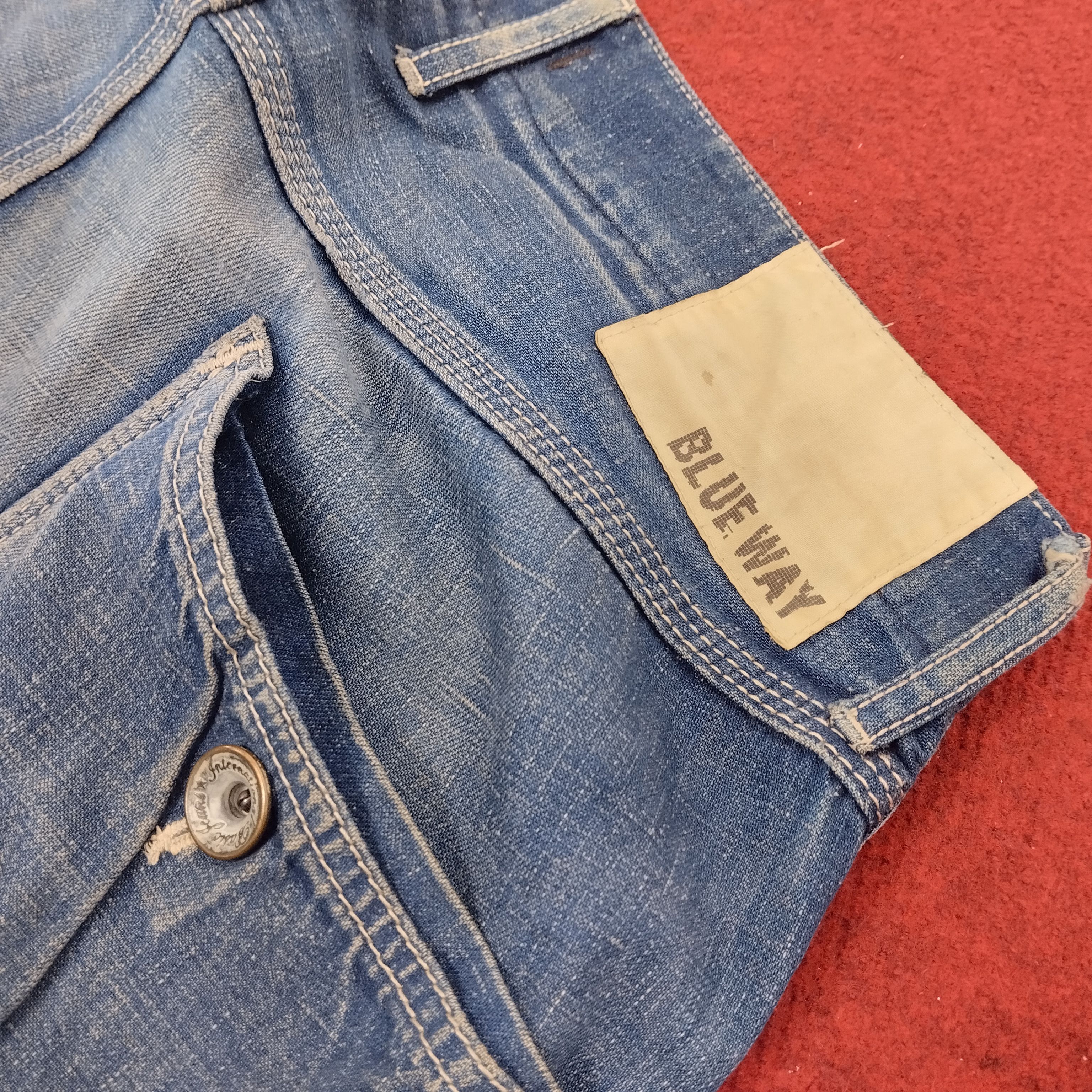 Japanese Brand Blue Way Japanese Brand Skateboard Trousers Pants Size US 35 - 13 Thumbnail